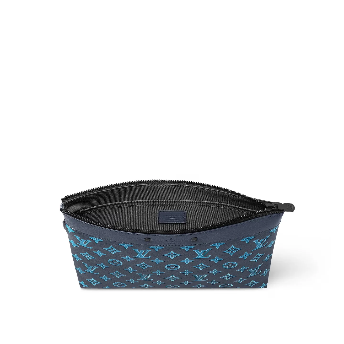 Louis Vuitton Pochette To Go Pouch / Navy River Blue Black Hardware - Image 5