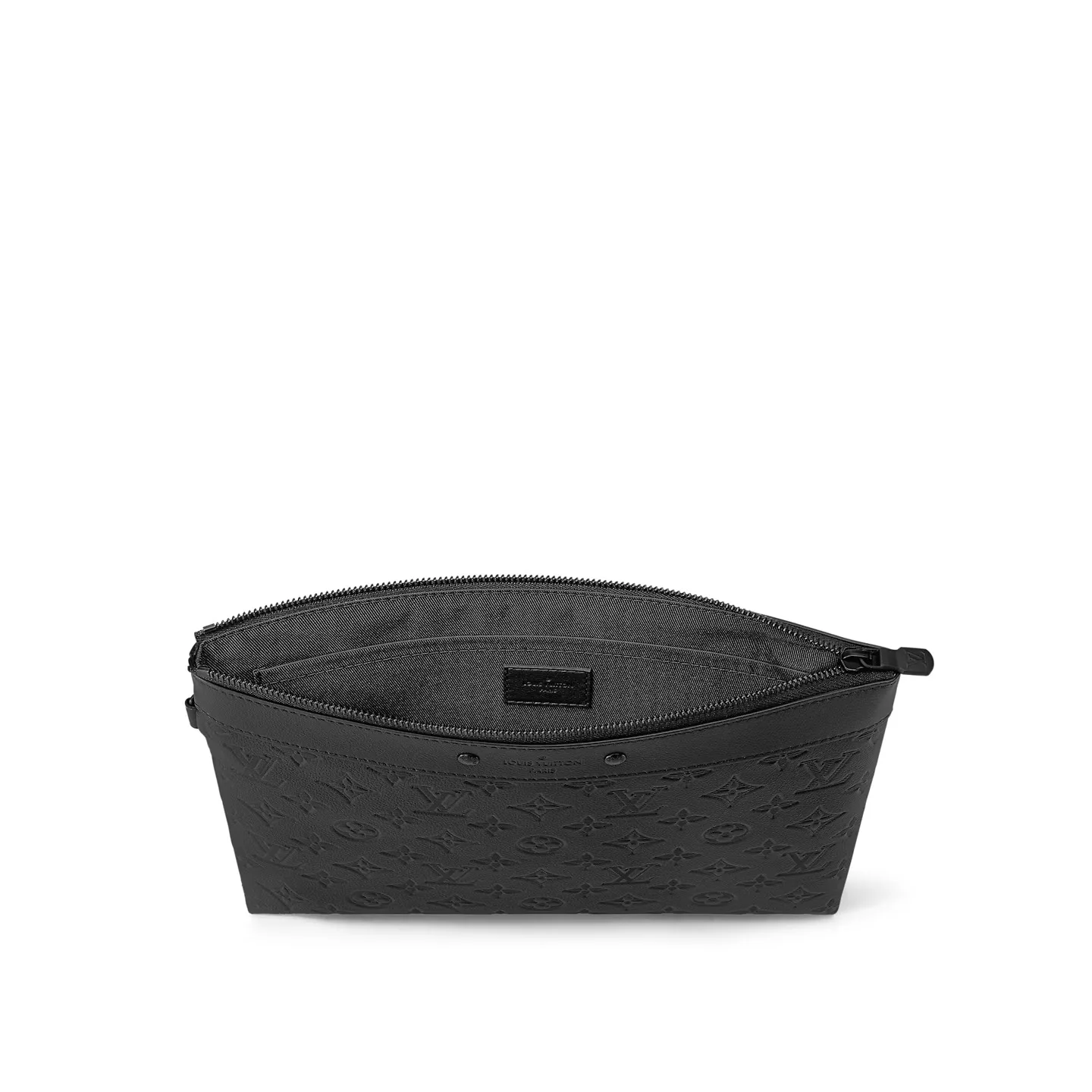 Louis Vuitton Pochette To Go Pouch / Black Monogram Shadow Canvas Black Hardware - Image 5