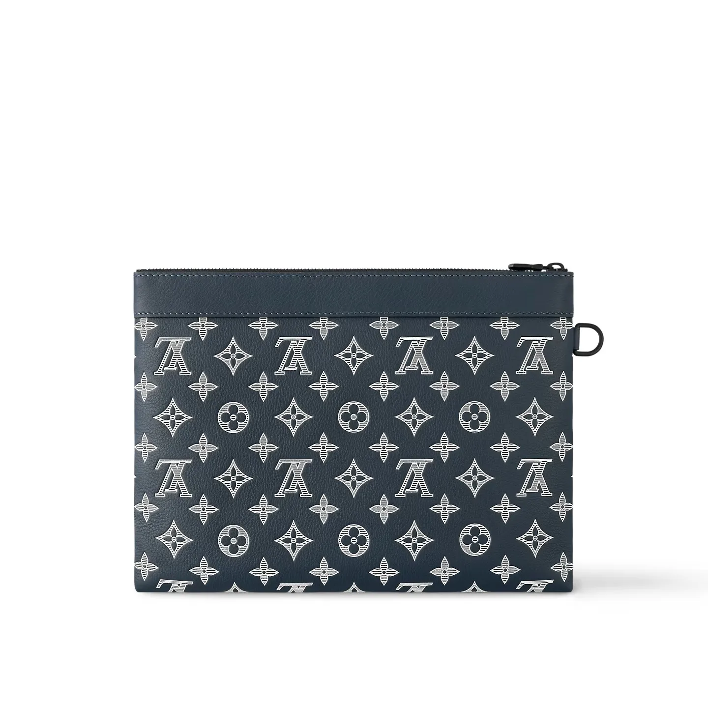 Louis Vuitton Pochette To Go Pouch / Ink Blue/ White Black Hardware - Image 3