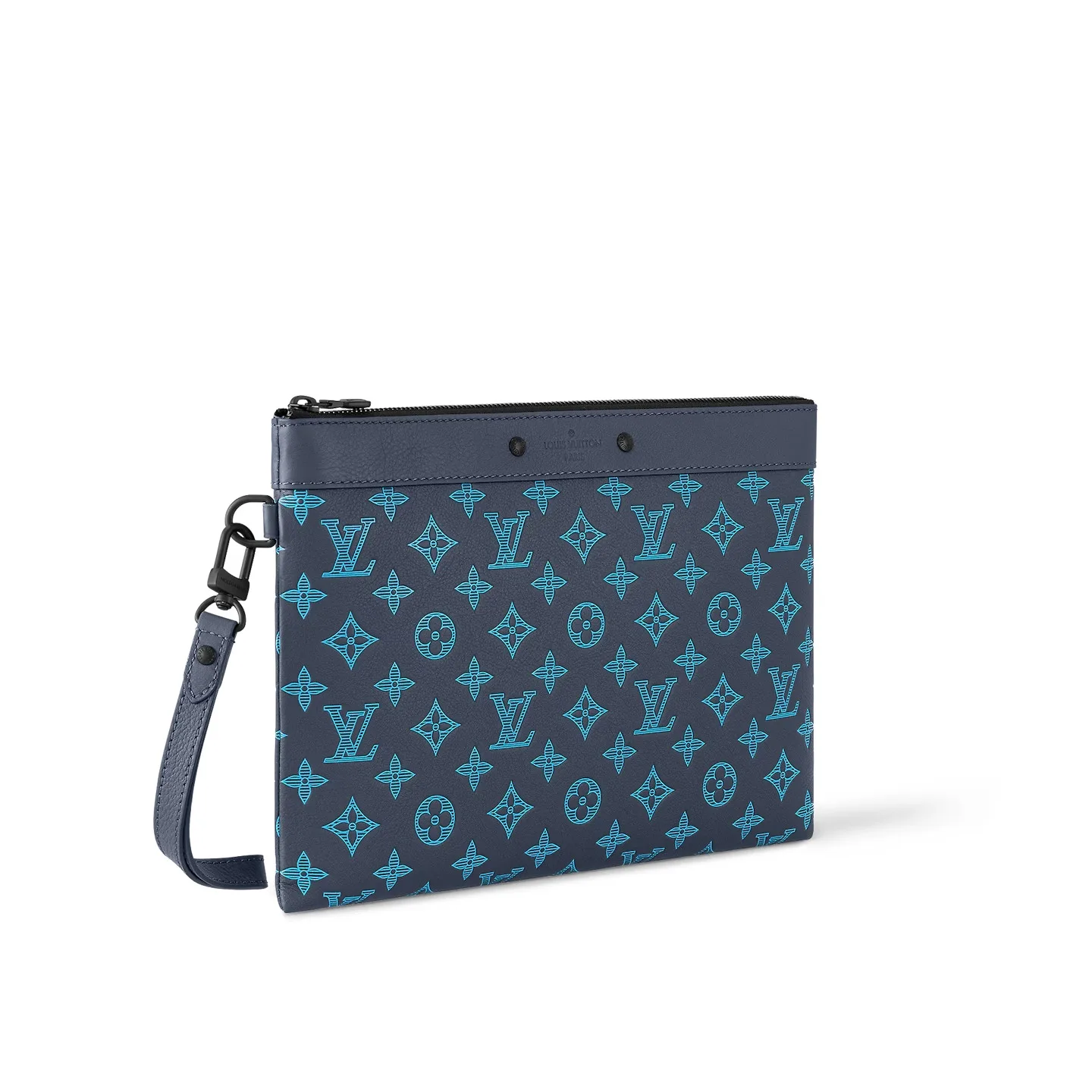 Louis Vuitton Pochette To Go Pouch / Navy River Blue Black Hardware - Image 3