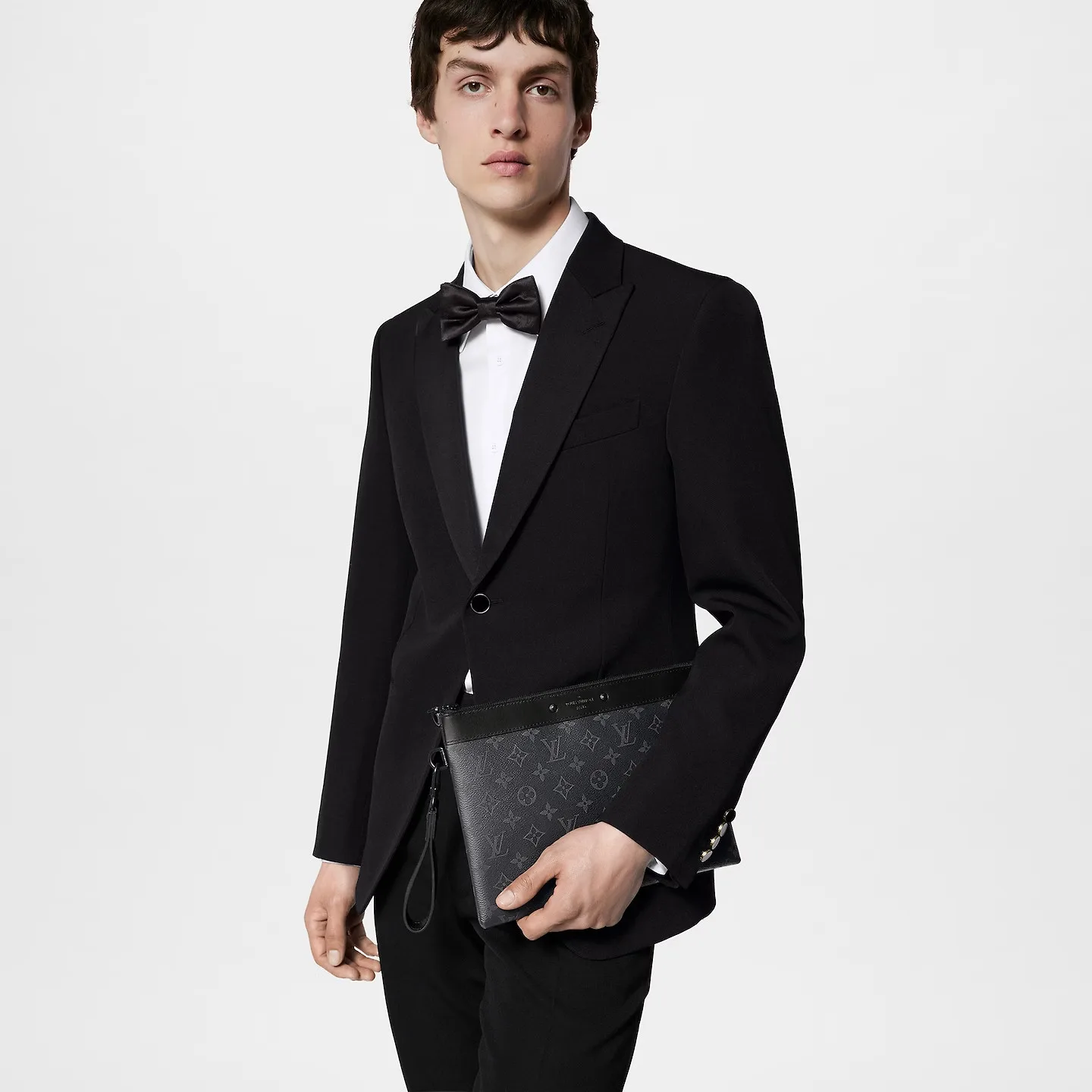 Alternative view of Louis Vuitton Pochette To Go Pouch / Black Monogram Eclipse Canvas Black Hardware