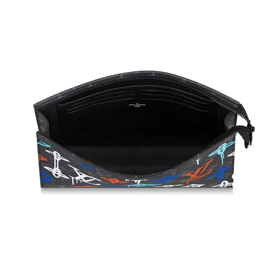 Louis Vuitton Pochette Voyage Pouch / Multicolor Silver Hardware - Image 5