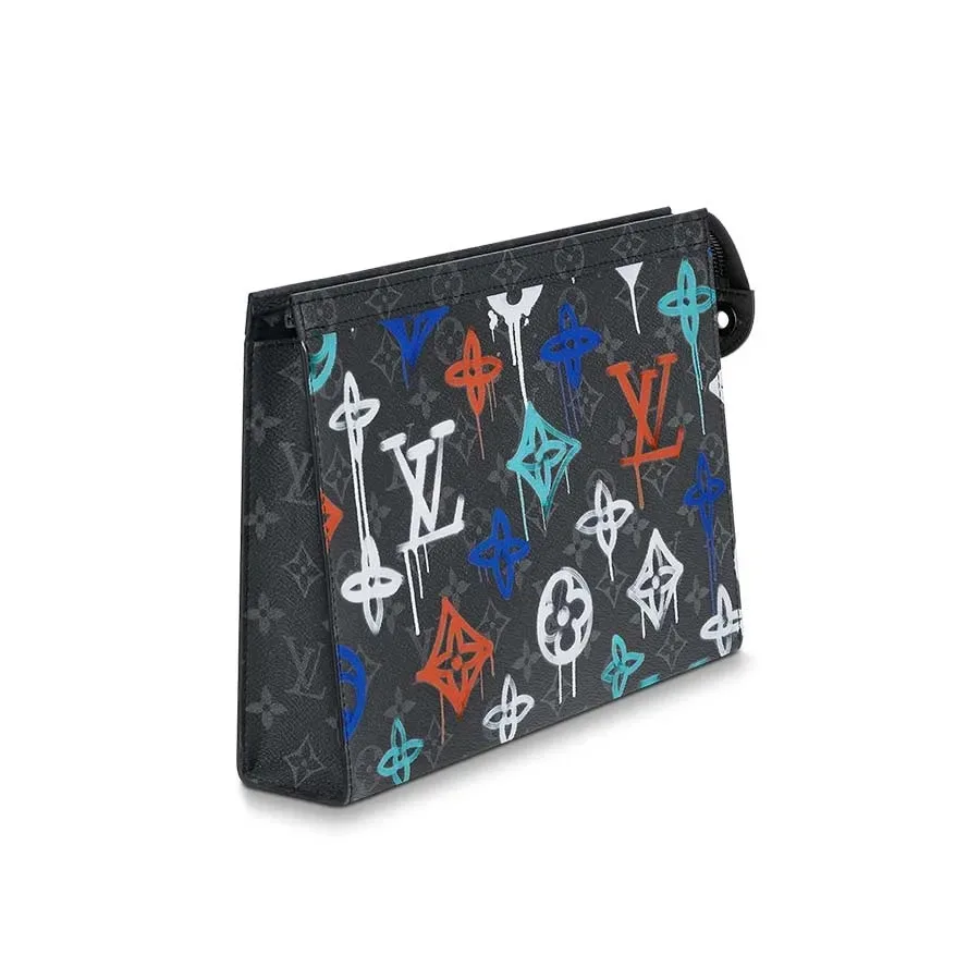 Louis Vuitton Pochette Voyage Pouch / Multicolor Silver Hardware - Image 3