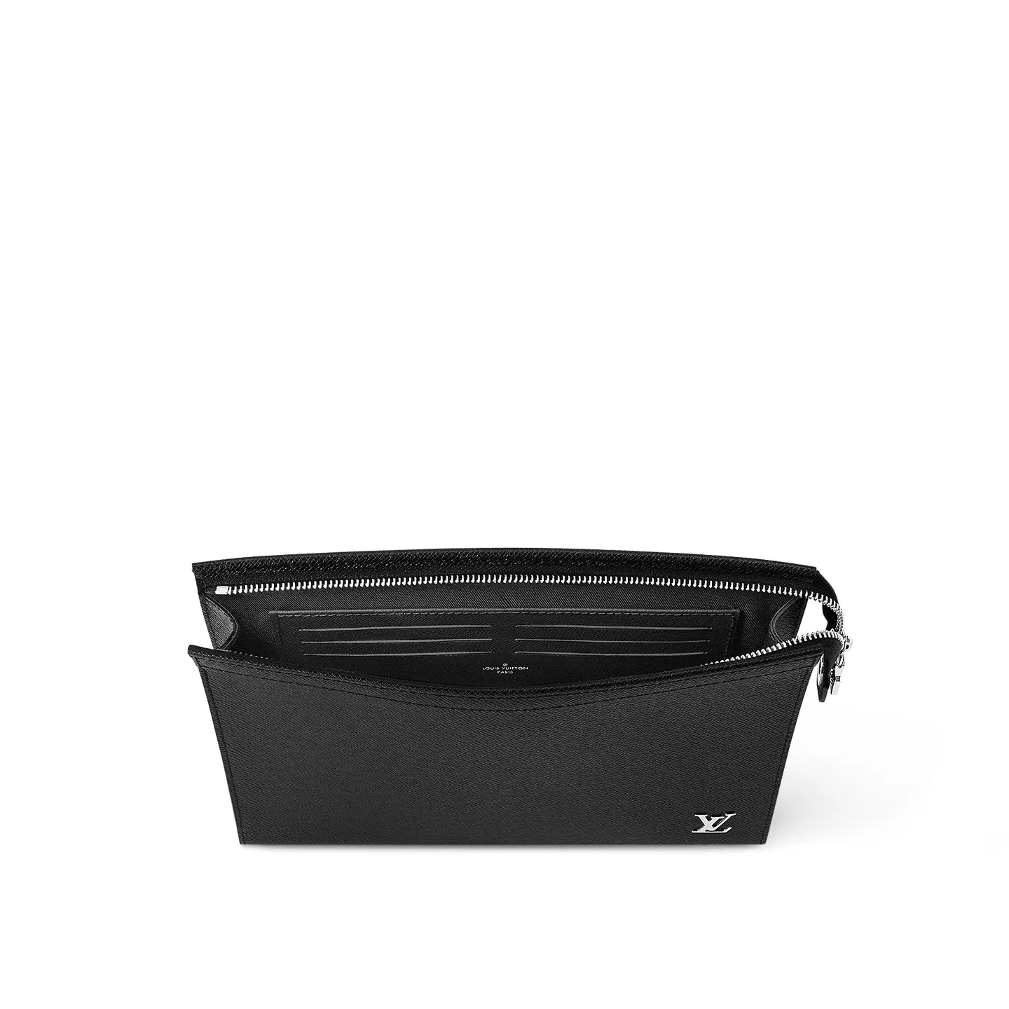 Louis Vuitton Pochette Voyage Pouch / Black Silver Hardware - Image 5