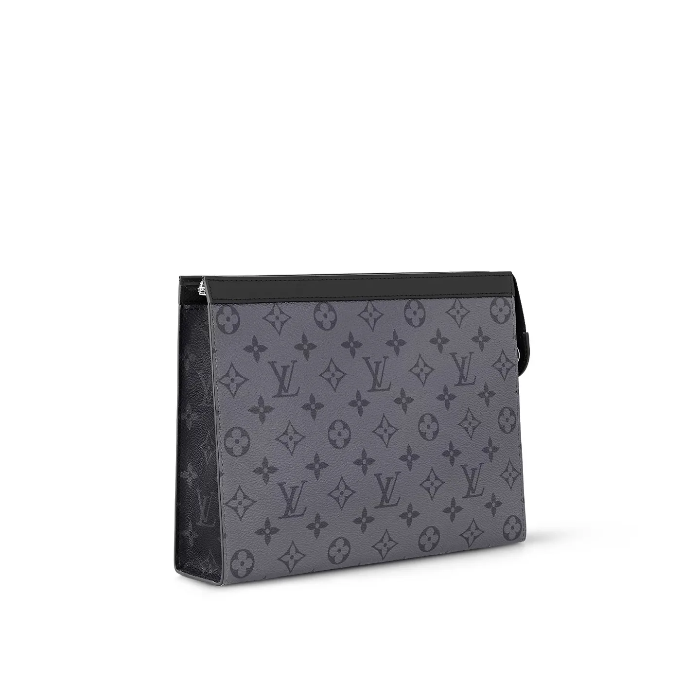 Louis Vuitton Pochette Voyage MM Pouch / White Monogram Eclipse Silver Hardware - Image 3
