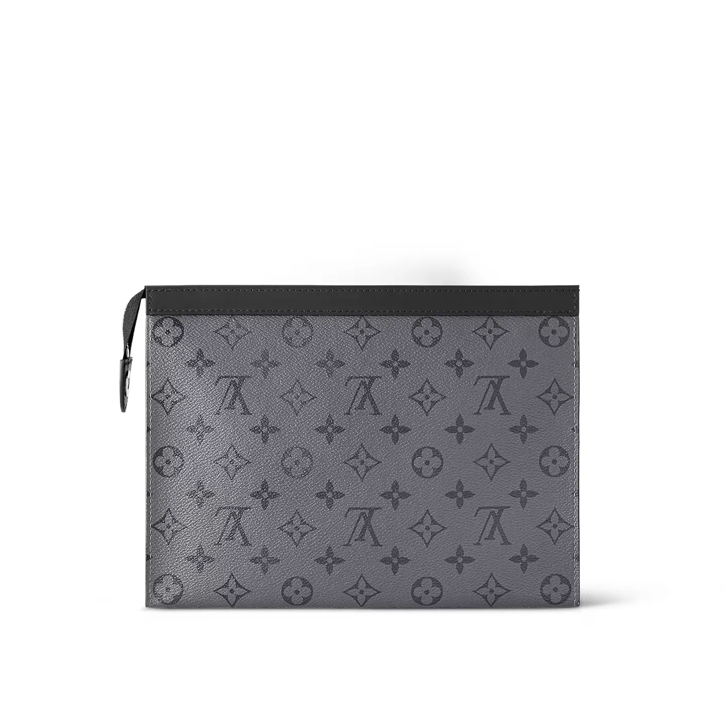 Louis Vuitton Pochette Voyage MM Pouch / White Monogram Eclipse Silver Hardware - Image 4
