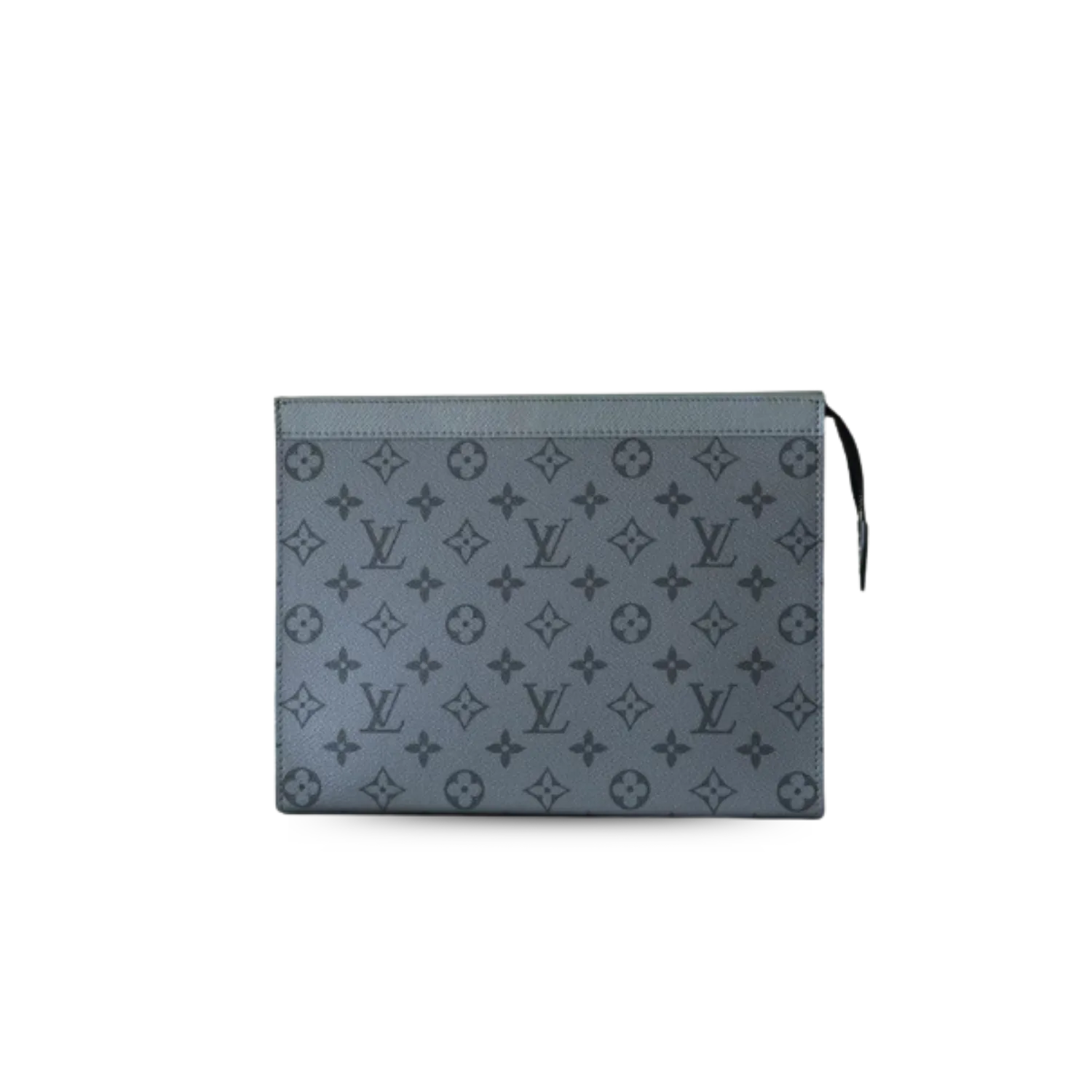Louis Vuitton Pochette Voyage MM Pouch / Gunmetal Gray Silver Hardware