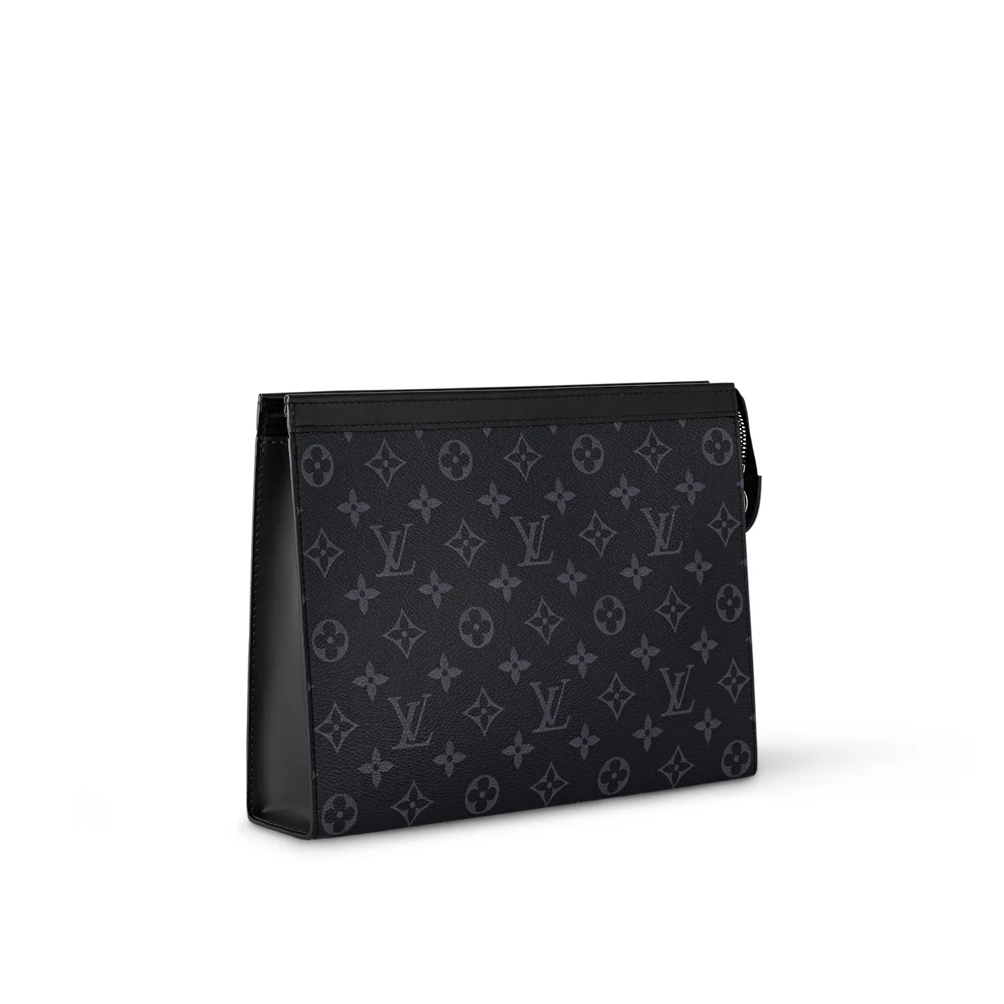 Louis Vuitton Pochette Voyage MM Pouch / Black/ Grey Monogram Eclipse Silver Hardware - Image 3