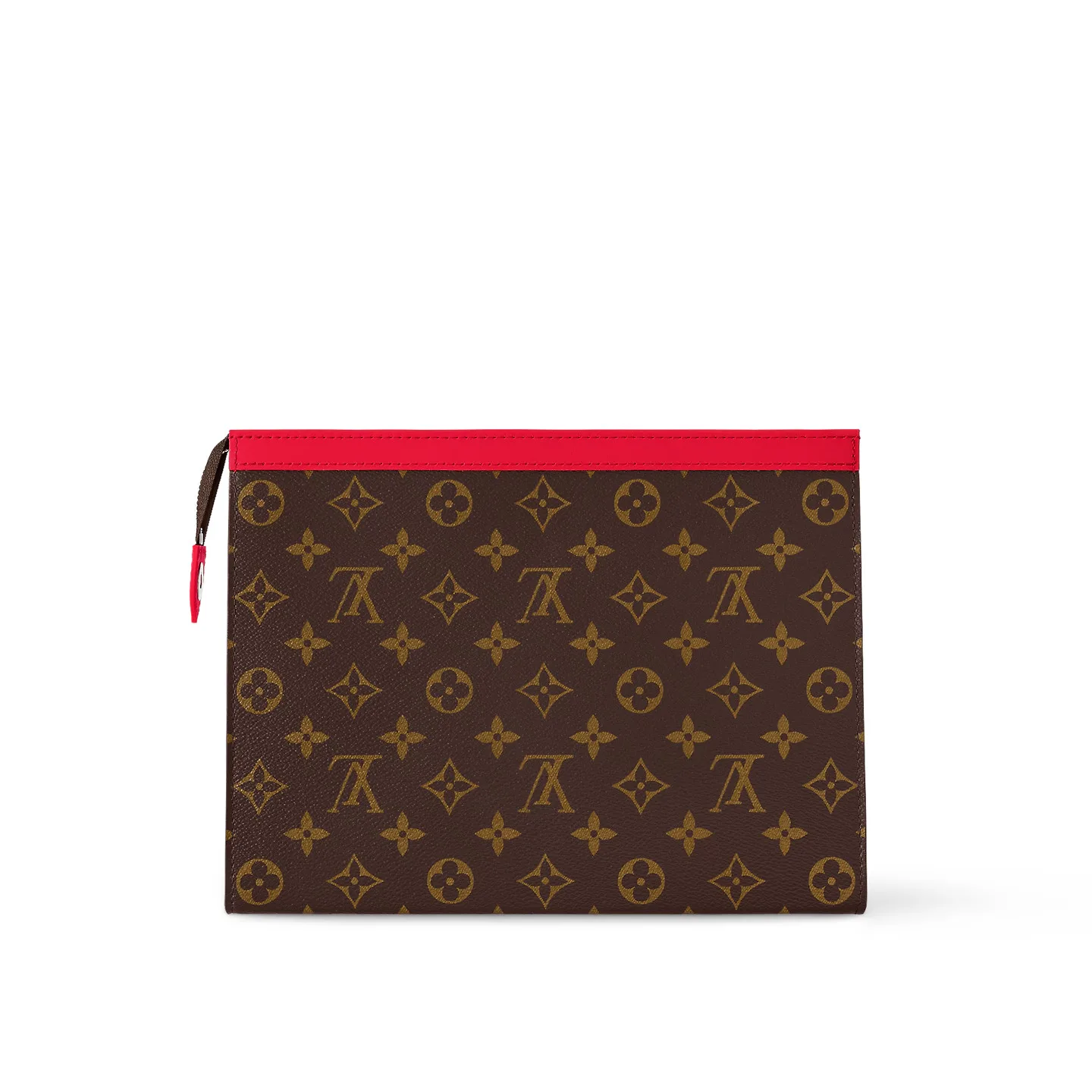 Louis Vuitton Pochette Voyage MM Pouch / Red Silver Hardware - Image 4
