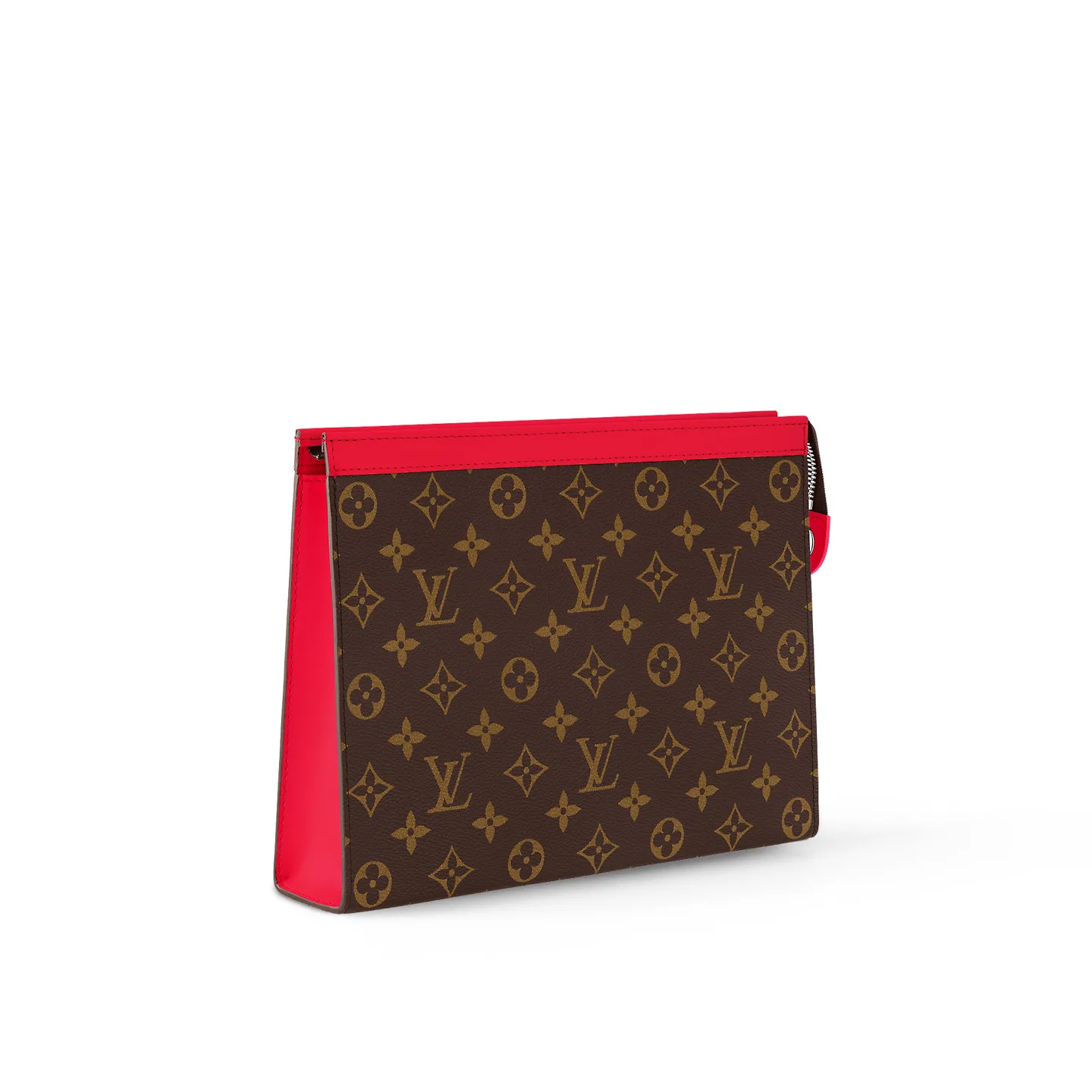 Louis Vuitton Pochette Voyage MM Pouch / Red Silver Hardware - Image 3