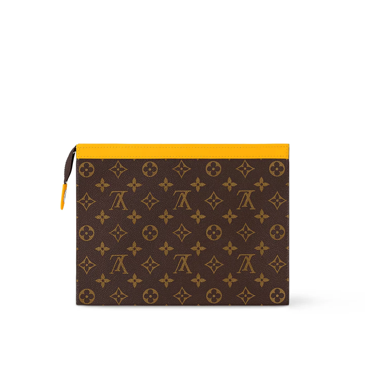 Louis Vuitton Pochette Voyage MM Pouch / Yellow Silver Hardware - Image 4