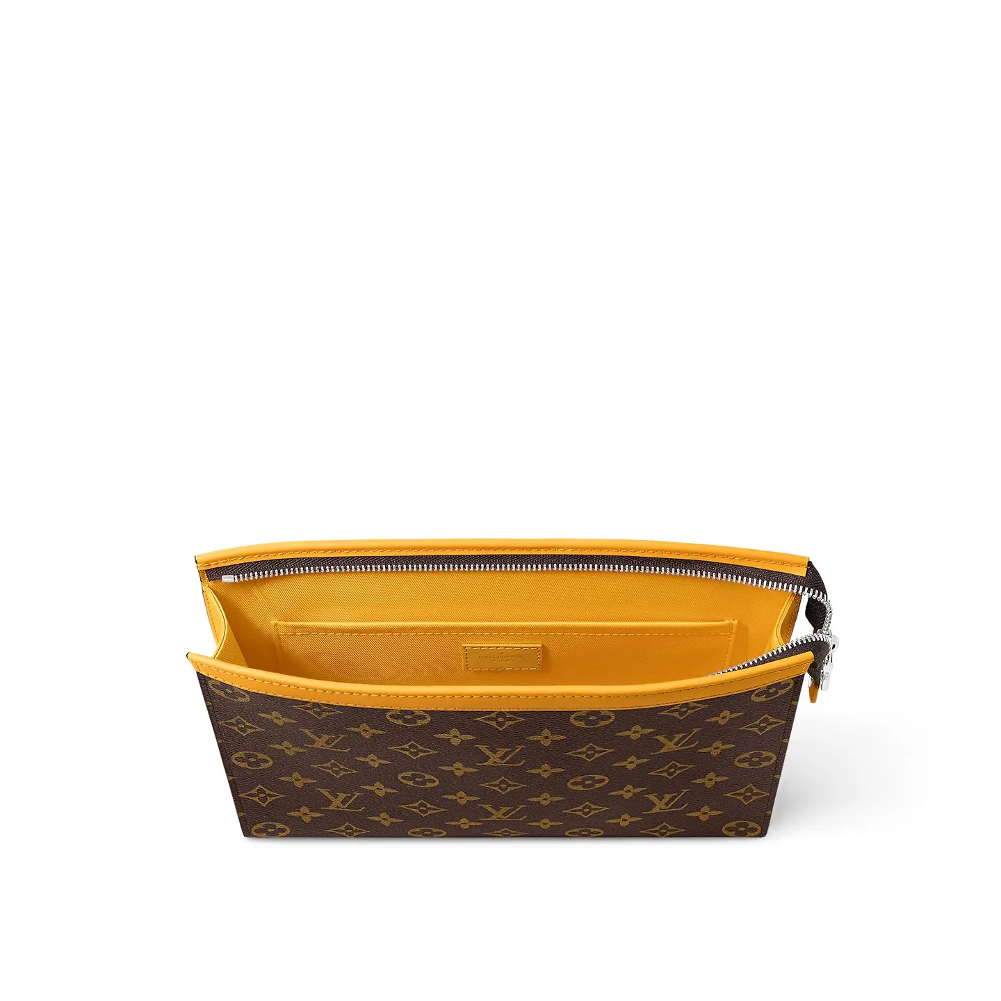 Louis Vuitton Pochette Voyage MM Pouch / Yellow Silver Hardware - Image 5
