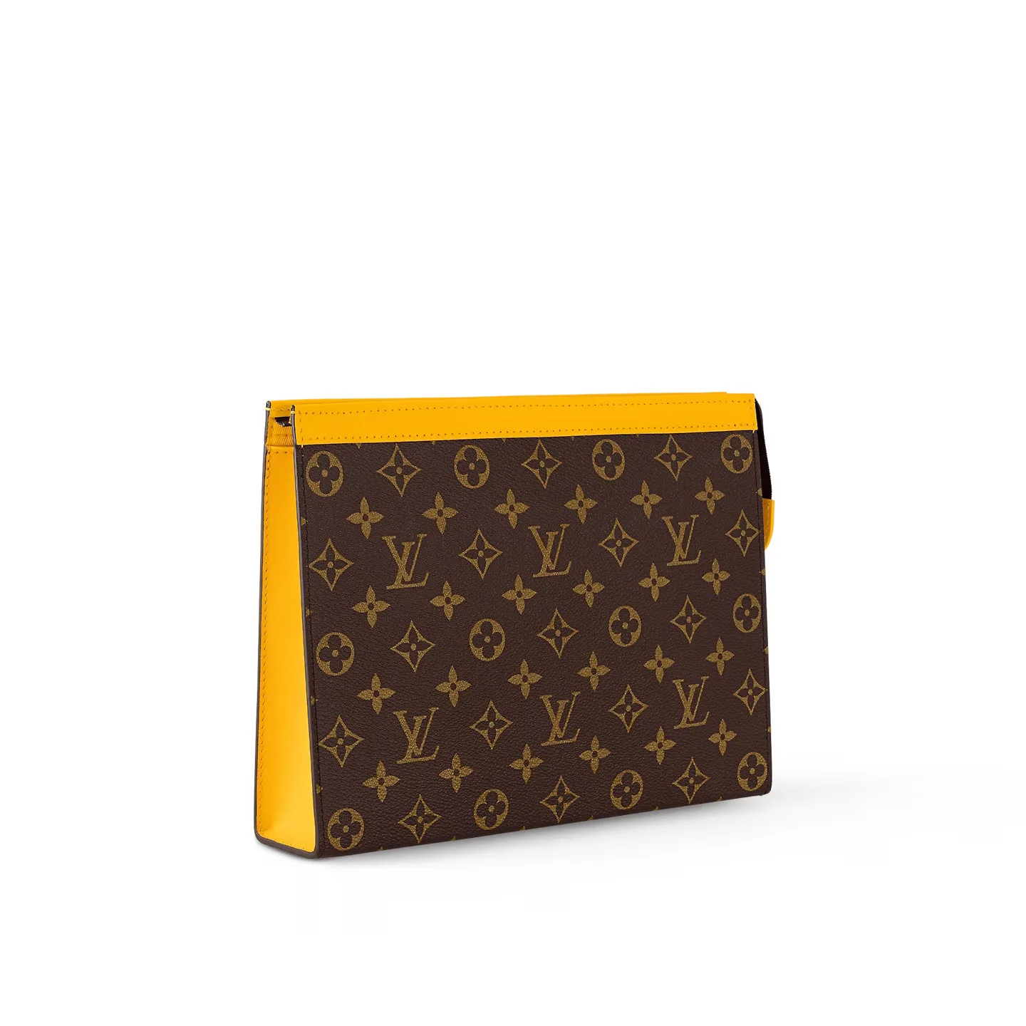 Louis Vuitton Pochette Voyage MM Pouch / Yellow Silver Hardware - Image 3