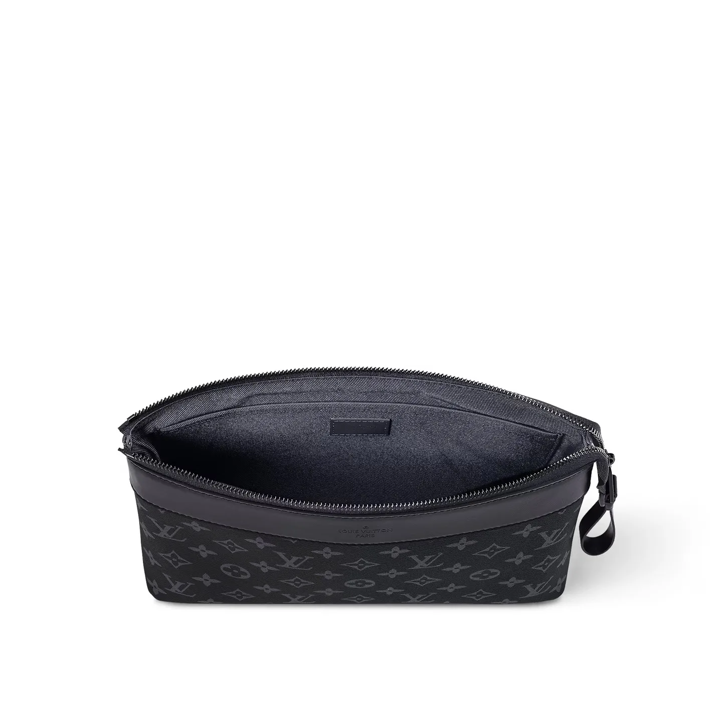 Louis Vuitton Pochette Voyage Souple Pouch / Black Monogram Eclipse Balck Hardware - Image 6