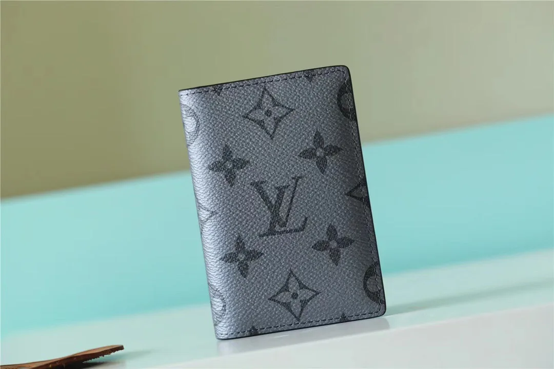 Alternative view of Louis Vuitton Pocket Organizer Monogram Flowers Gray /