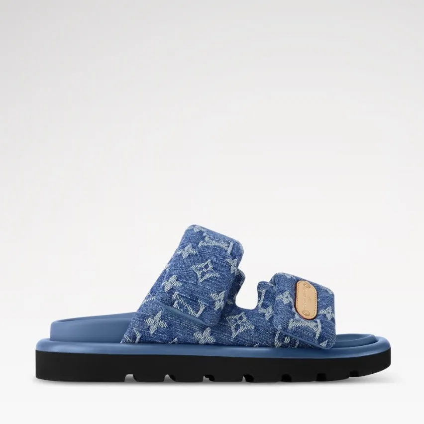 Louis Vuitton Pool Pillow Comfort Mules Blue Denim 1AJN80 - Image 5