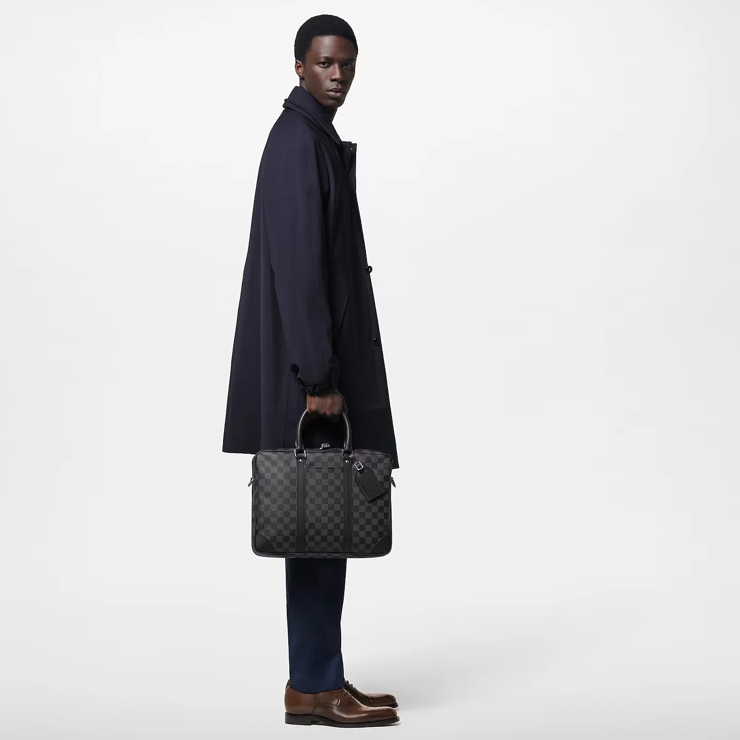 Louis Vuitton Porte-Documents Voyage PM Bag Black / - Image 6