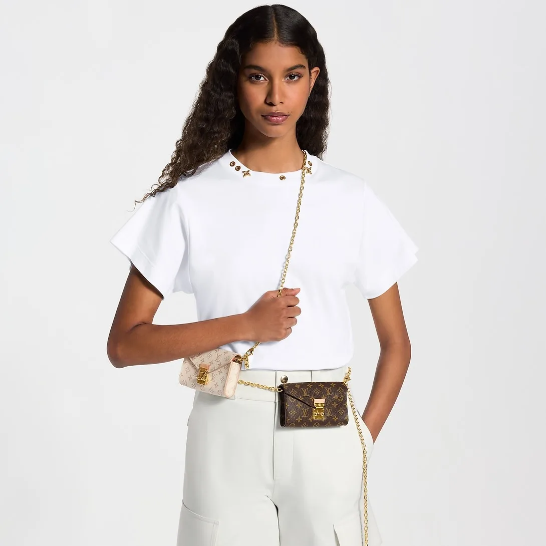 Alternative view of Louis Vuitton Pouch Metis Belt / Cream Monogram Dune Gold Hardware
