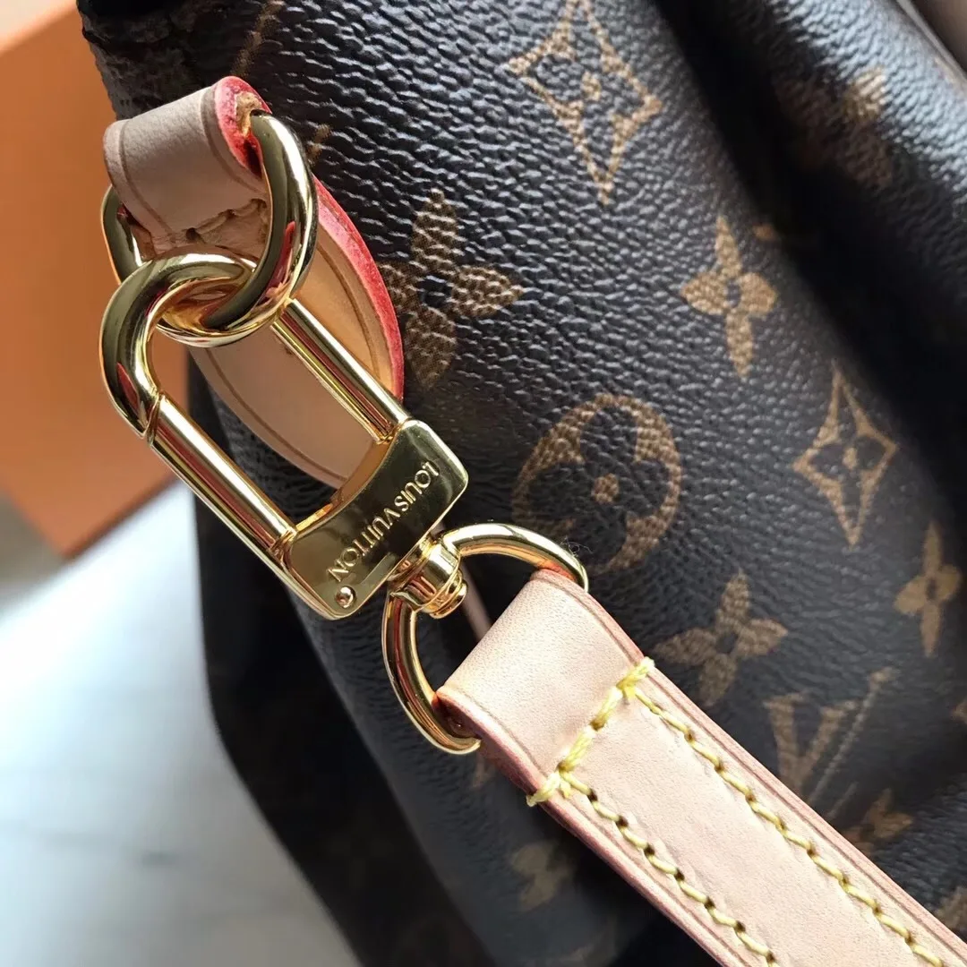 Louis Vuitton Rivoli PM Top Handle Bag / Brown Monogram Gold Hardware - Image 8