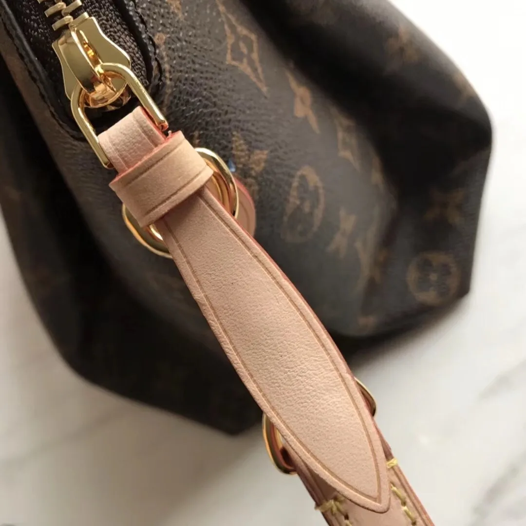 Louis Vuitton Rivoli PM Top Handle Bag / Brown Monogram Gold Hardware - Image 9