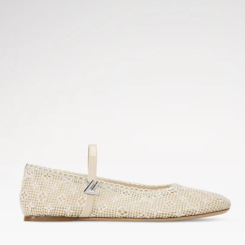 Louis Vuitton Romy Flat Ballerinas Beige 1AK23T - Image 4