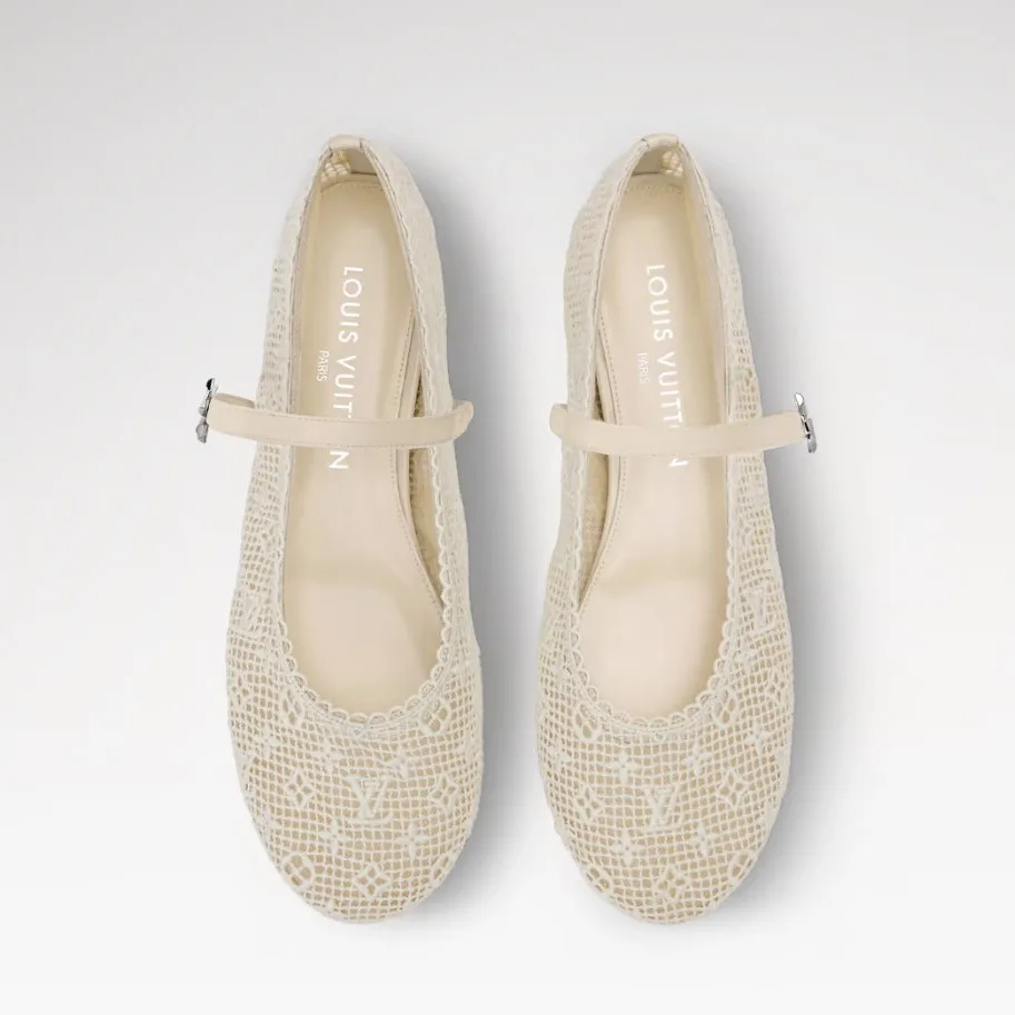Louis Vuitton Romy Flat Ballerinas Beige 1AK23T - Image 5