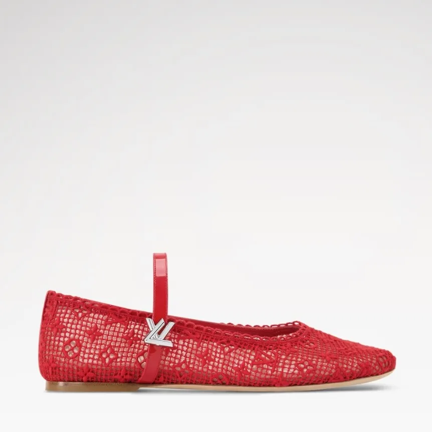 Louis Vuitton Romy Flat Ballerinas Red 1AK262 - Image 4