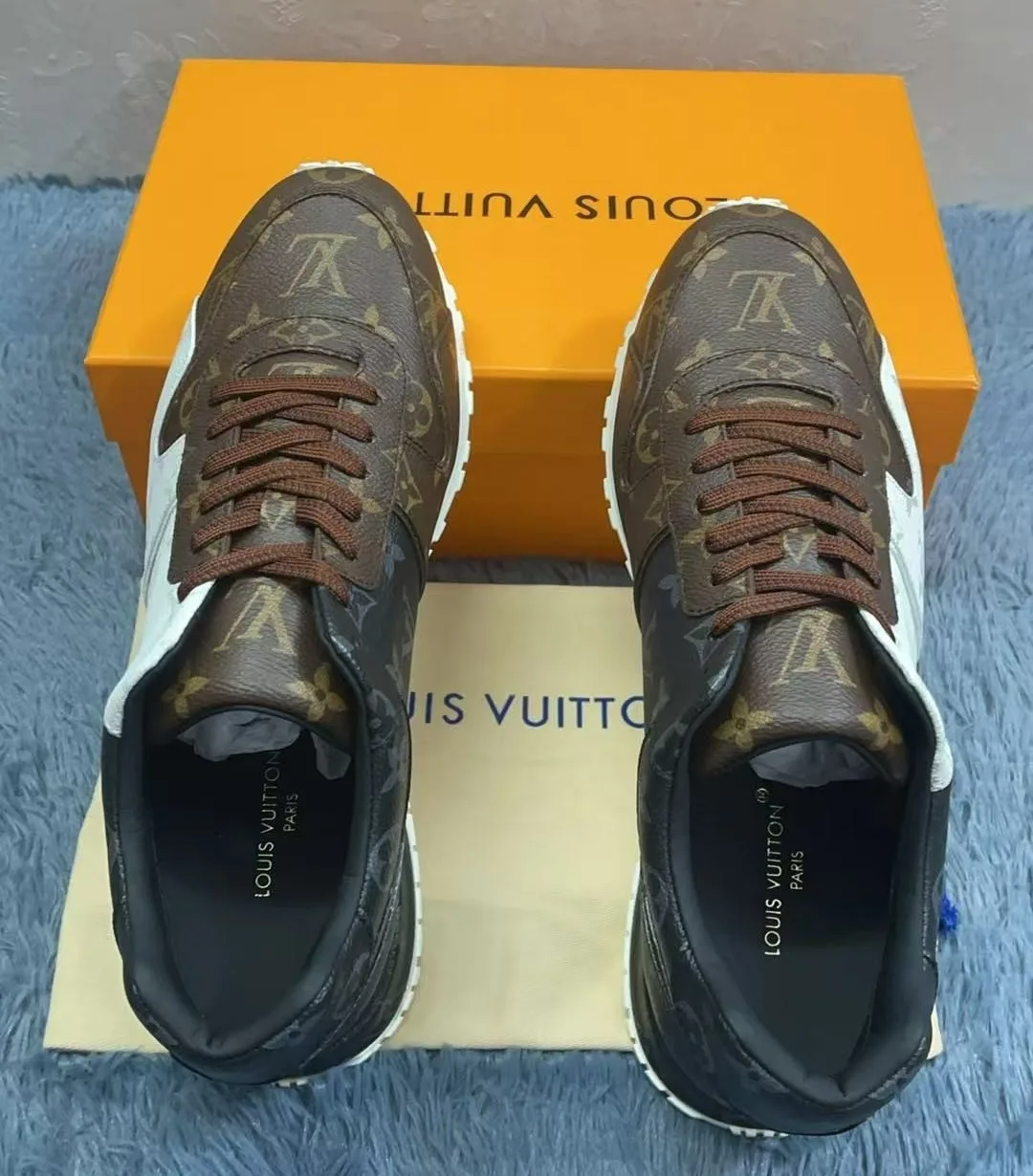 Alternative view of Louis Vuitton Run Away Sneaker Monogram Canvas Black/White/Brown