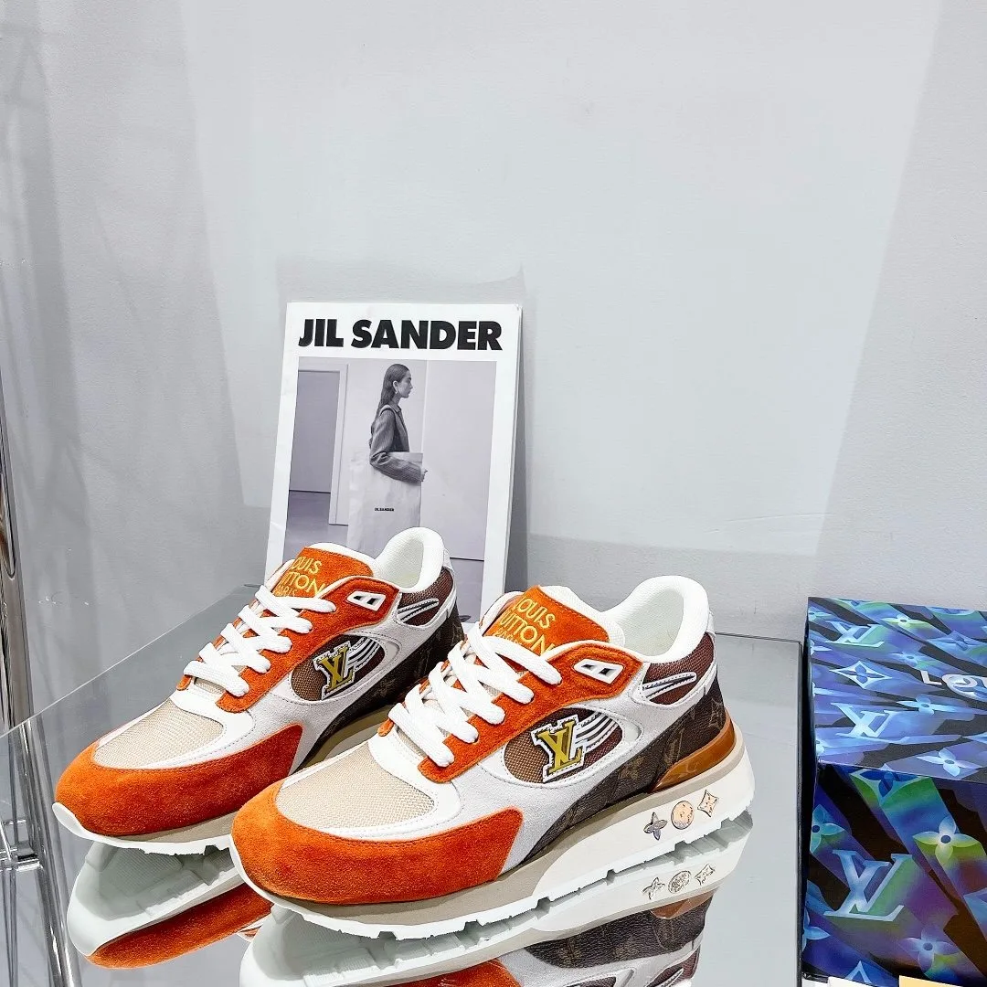 Alternative view of Louis Vuitton Run Away Sneaker Monogram Material Orange