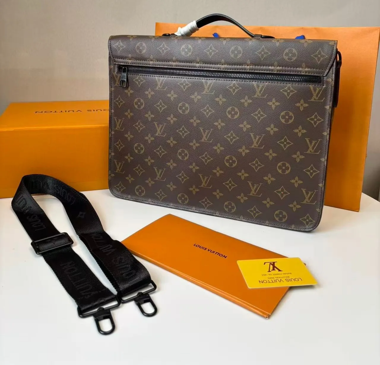 Alternative view of Louis Vuitton S-Lock Briefcase Monogram Canvas