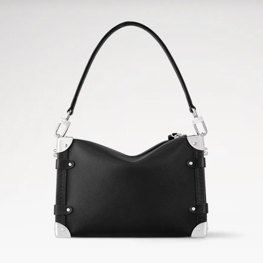 Louis Vuitton Side Trunk MM Shoulder Bag / Black Silver Hardware - Image 5