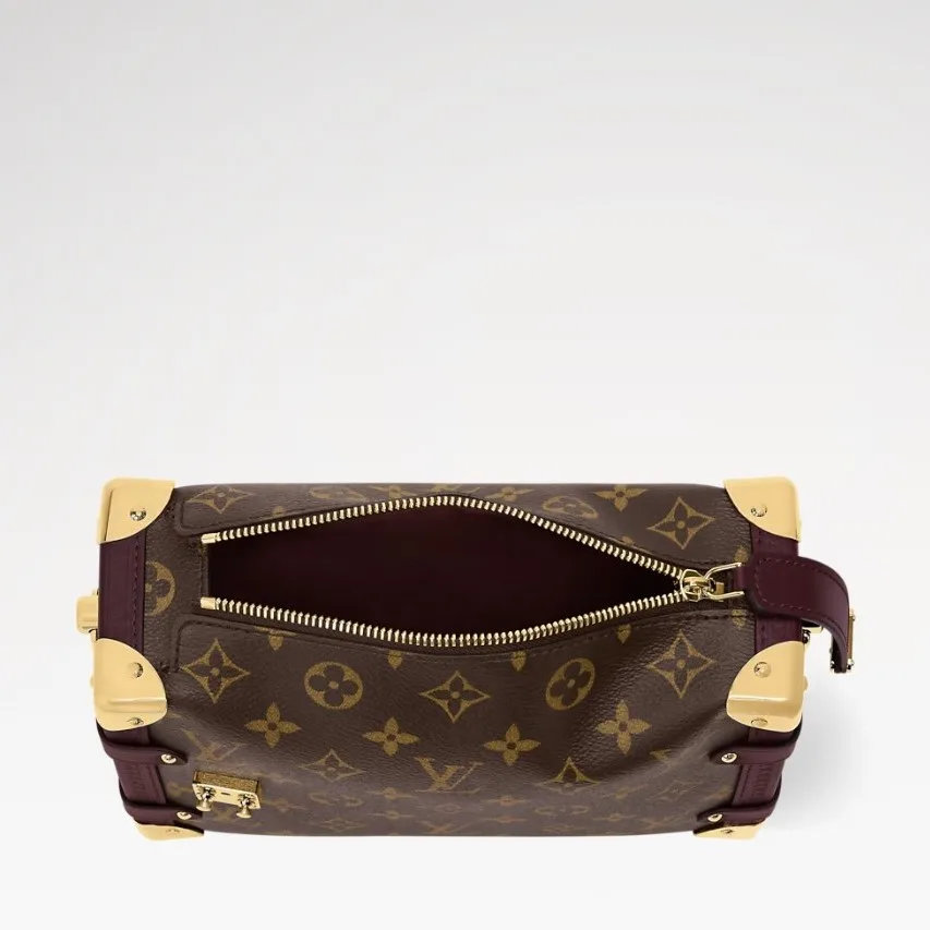 Louis Vuitton Side Trunk MM Shoulder Bag / Brown Monogram Gold Hardware - Image 5