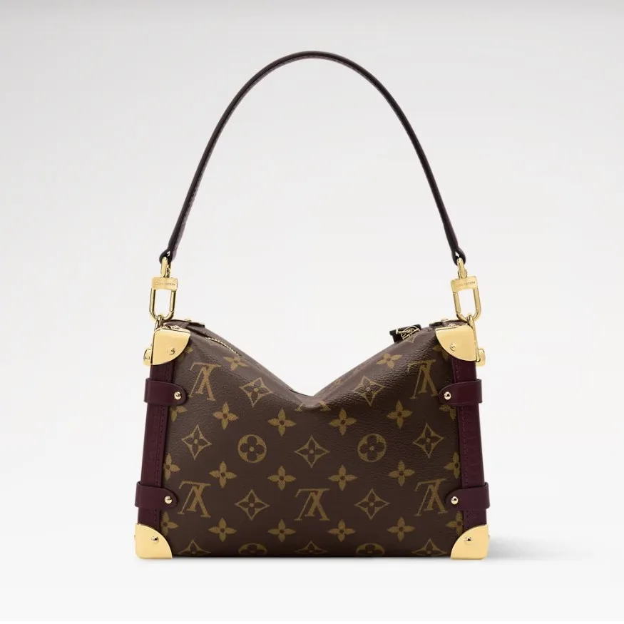 Louis Vuitton Side Trunk MM Shoulder Bag / Brown Monogram Gold Hardware - Image 4
