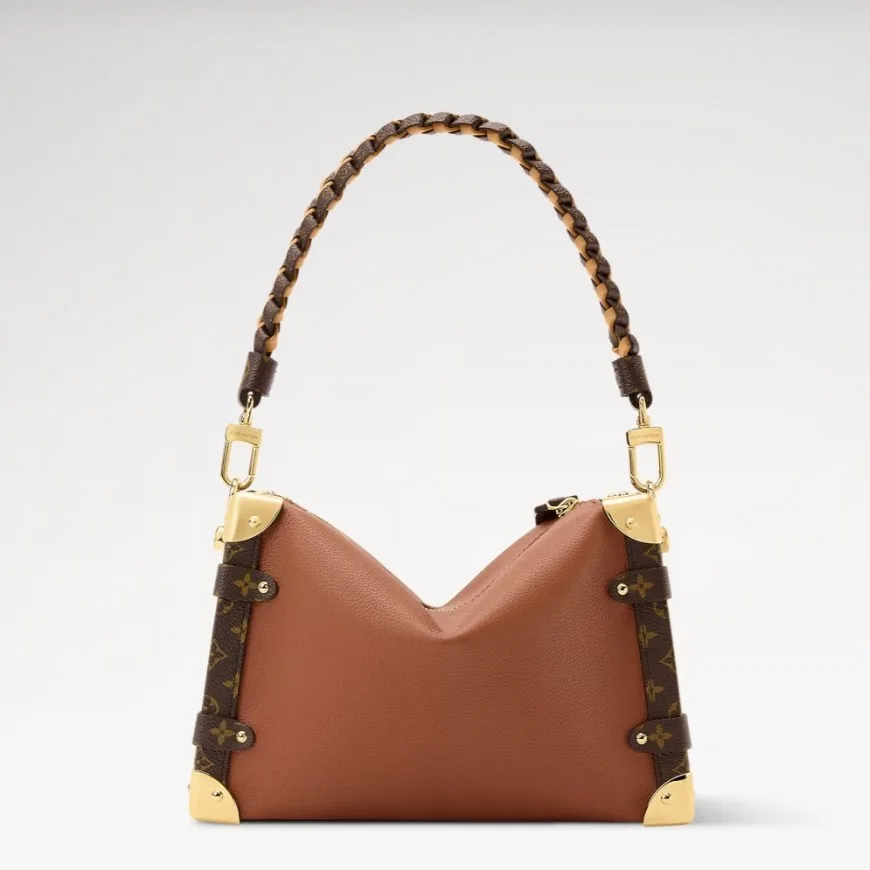 Louis Vuitton Side Trunk MM Shoulder Bag / Cognac Gold Hardware - Image 4