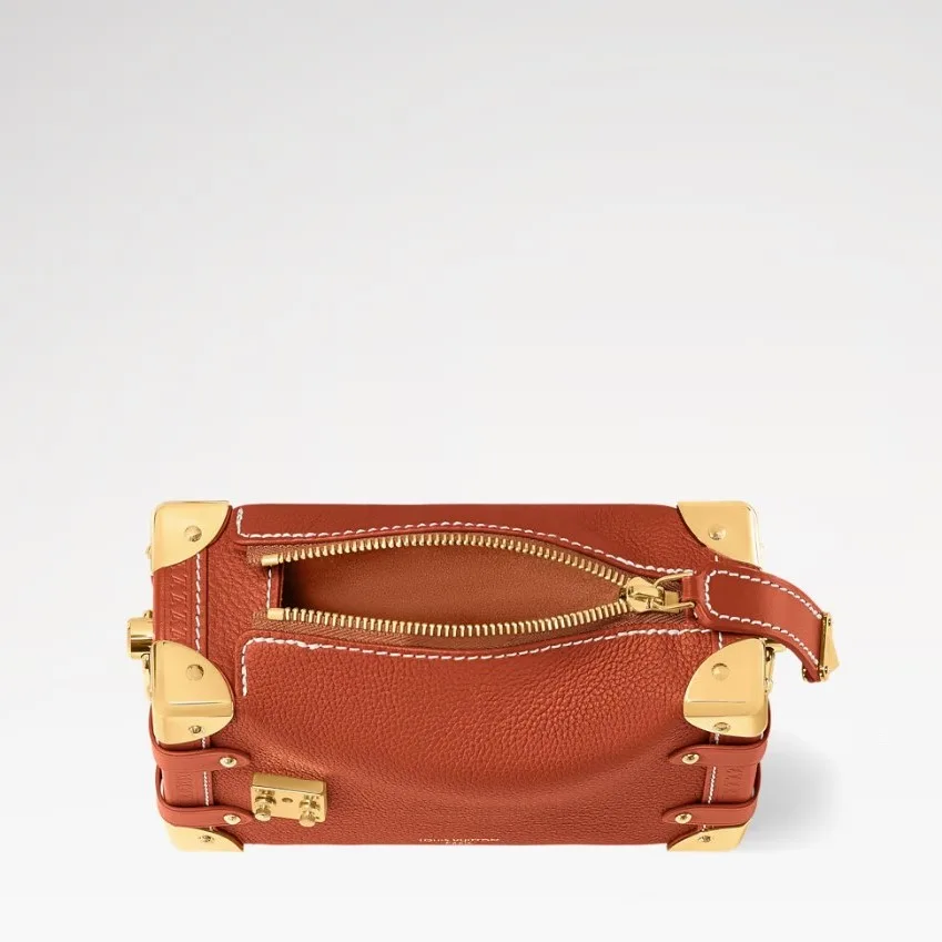 Louis Vuitton Side Trunk PM Shoulder Bag / Cognac Gold Hardware - Image 6