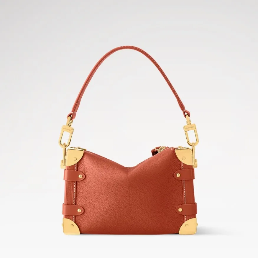 Louis Vuitton Side Trunk PM Shoulder Bag / Cognac Gold Hardware - Image 5