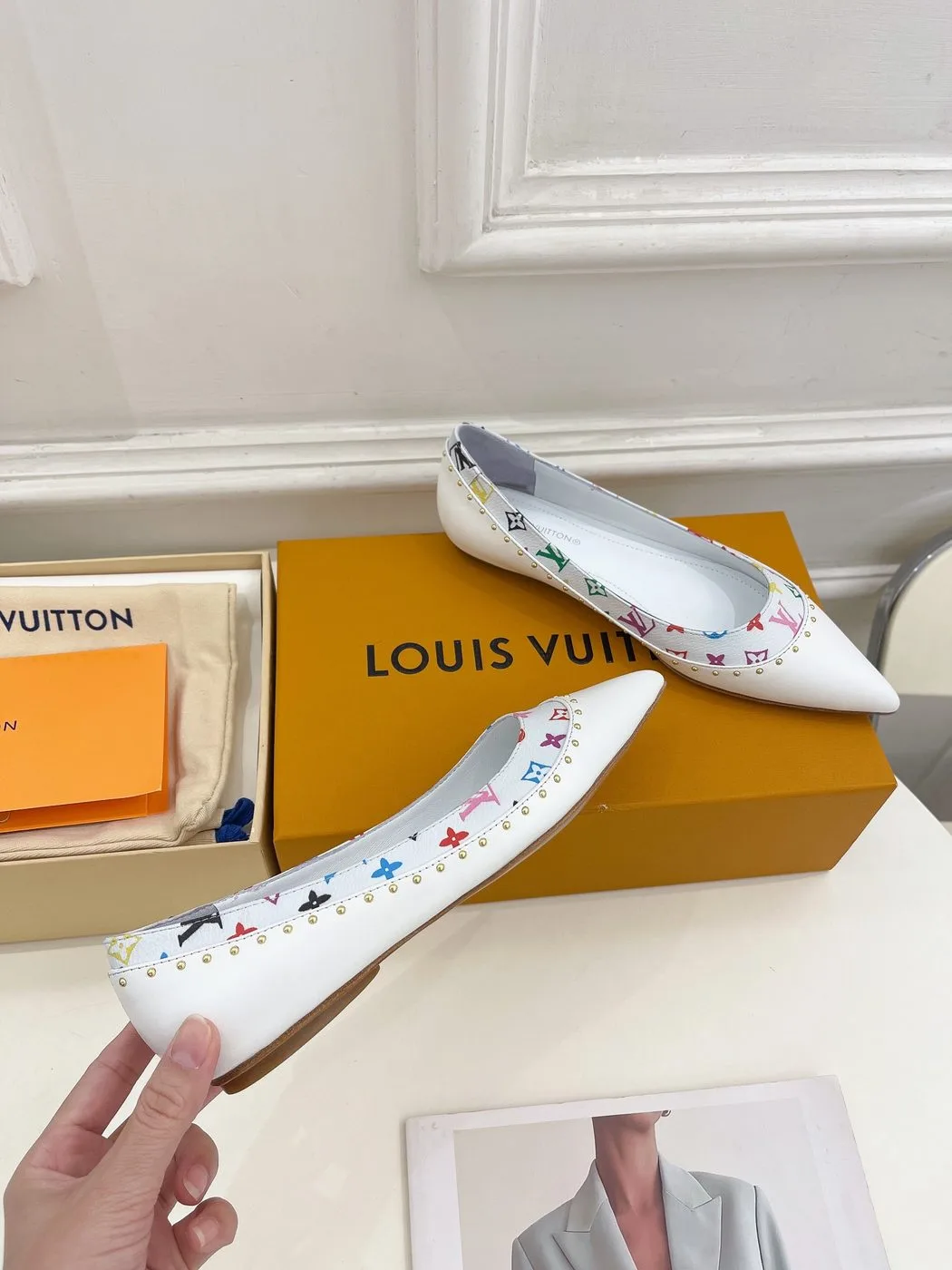 Alternative view of Louis Vuitton Flat Ballerina White