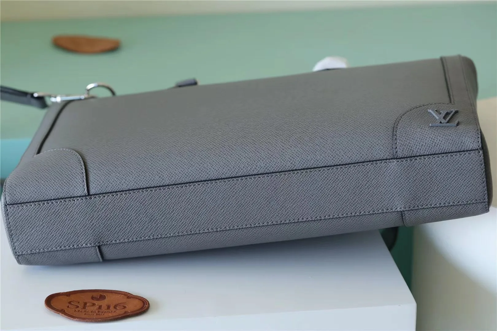 Slim Briefcase Taiga Gray / - Image 4