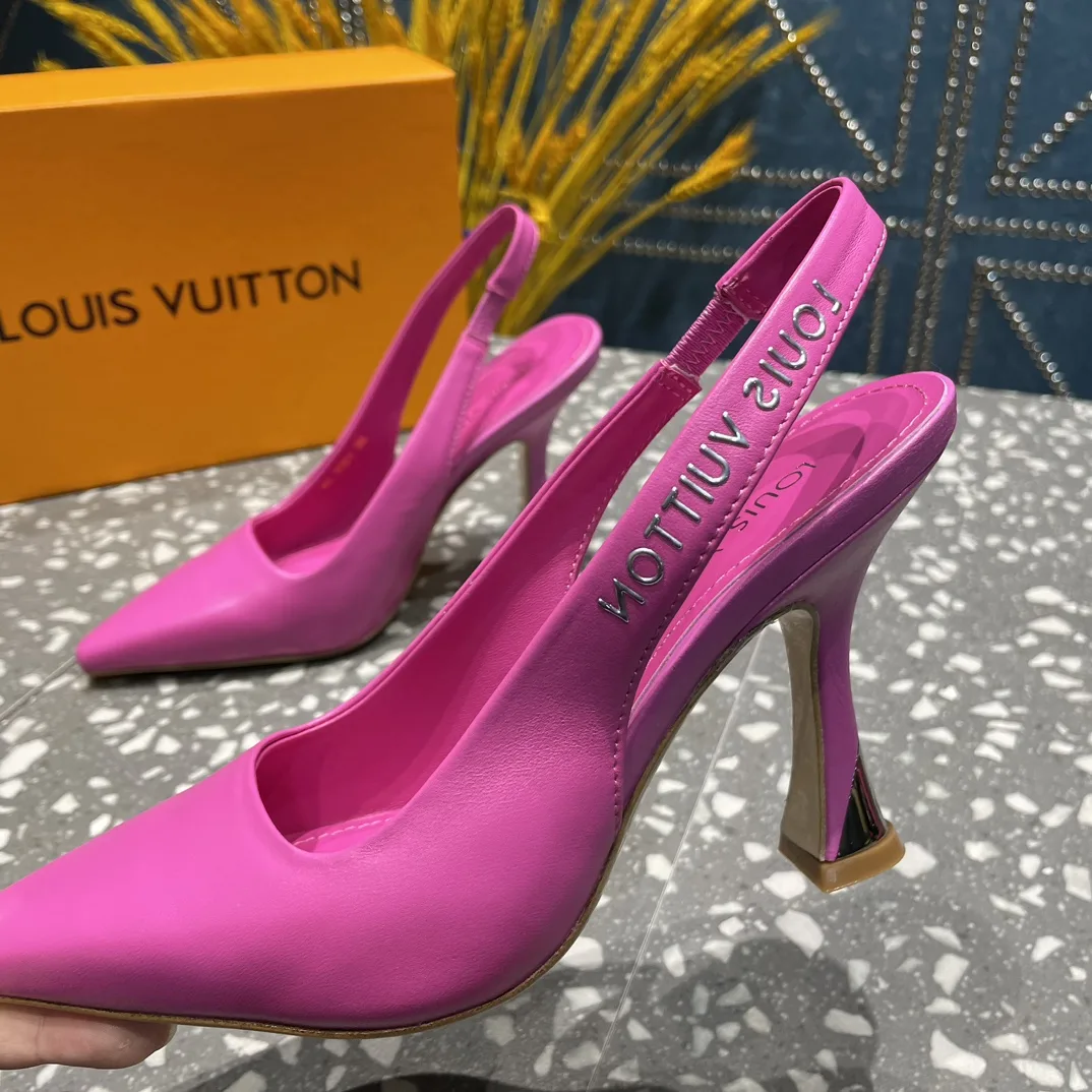 Louis Vuitton Sparkle Slingback Pump Pink - Image 4