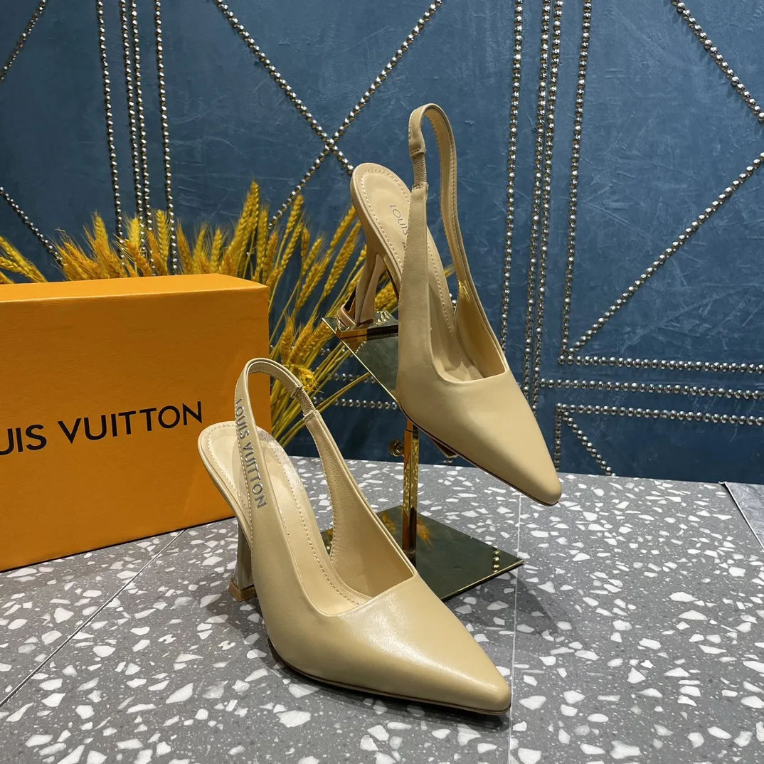 Alternative view of Louis Vuitton Sparkle Slingback Pump Beige