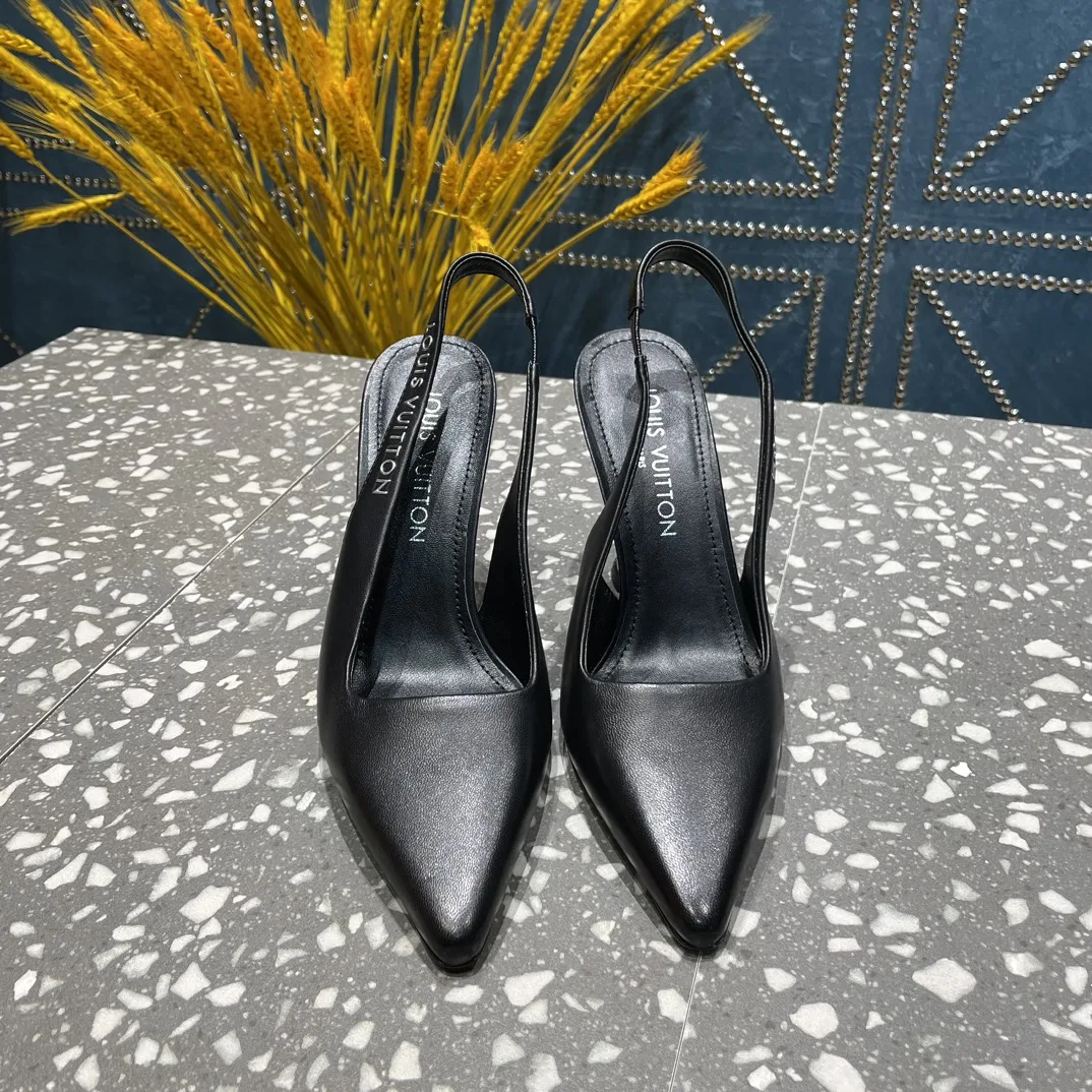 Louis Vuitton Sparkle Slingback Pump Beige 1AB1GQ - Image 3