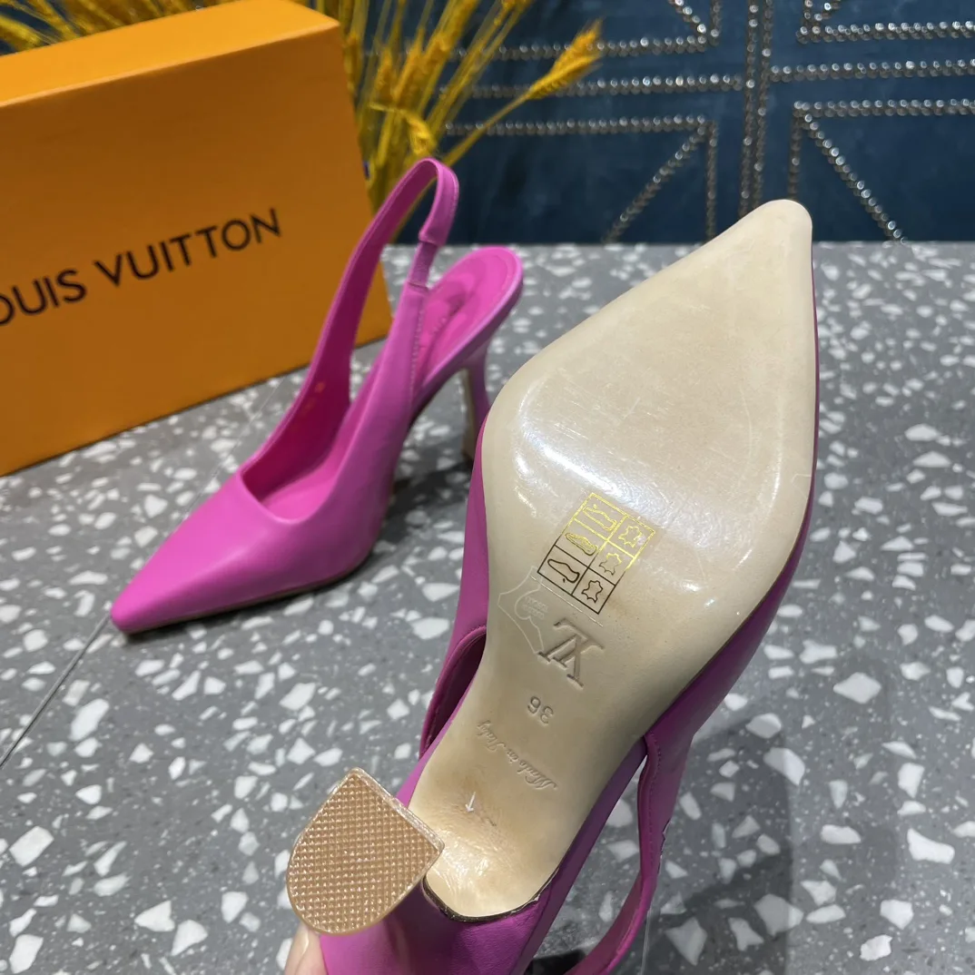 Alternative view of Louis Vuitton Sparkle Slingback Pump Pink