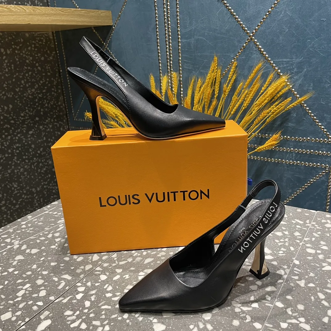 Louis Vuitton Sparkle Slingback Pump Beige 1AB1GQ - Image 6