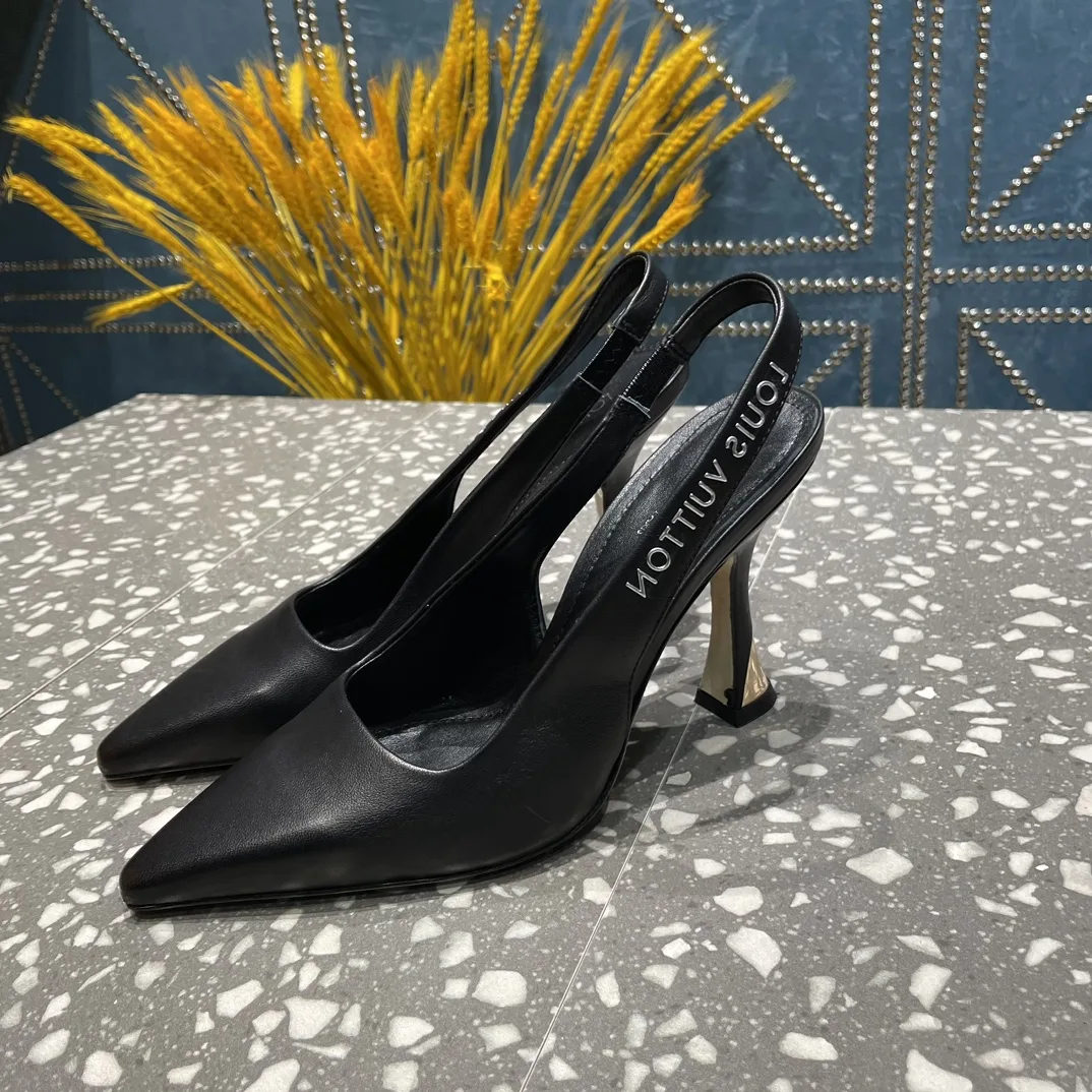 Louis Vuitton Sparkle Slingback Pump Beige 1AB1GQ - Image 7