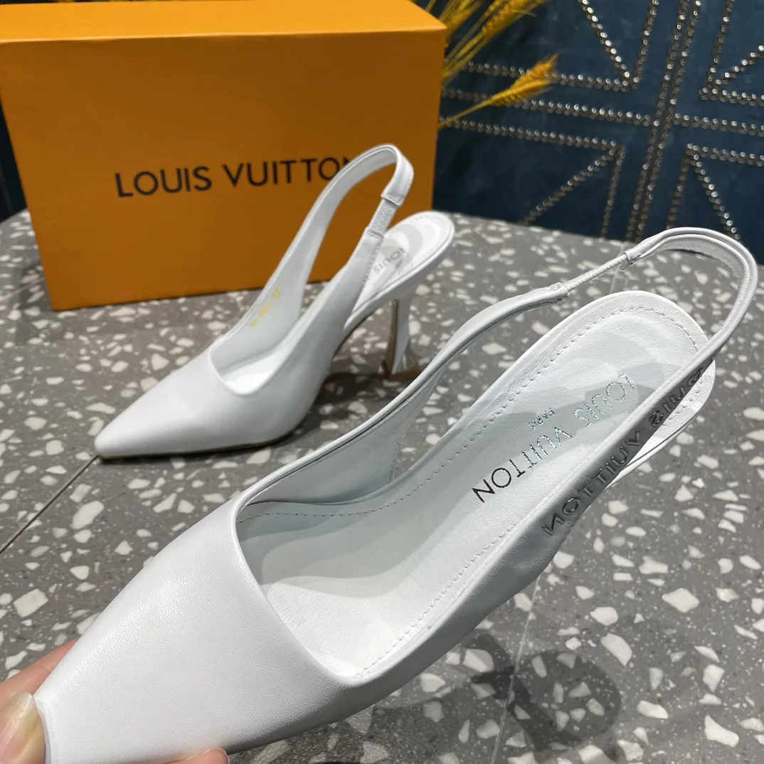 Alternative view of Louis Vuitton Sparkle Slingback Pump White