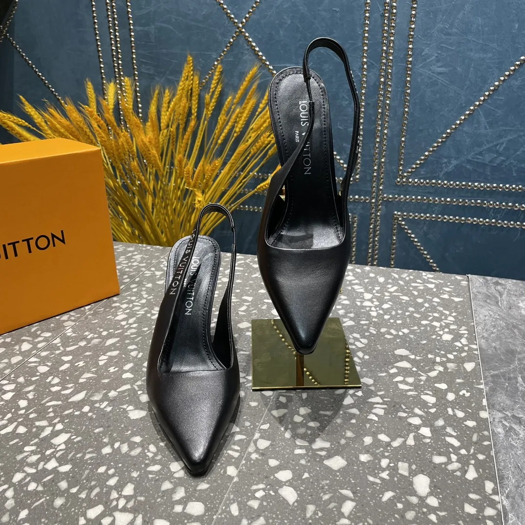 Louis Vuitton Sparkle Slingback Pump Beige 1AB1GQ - Image 9