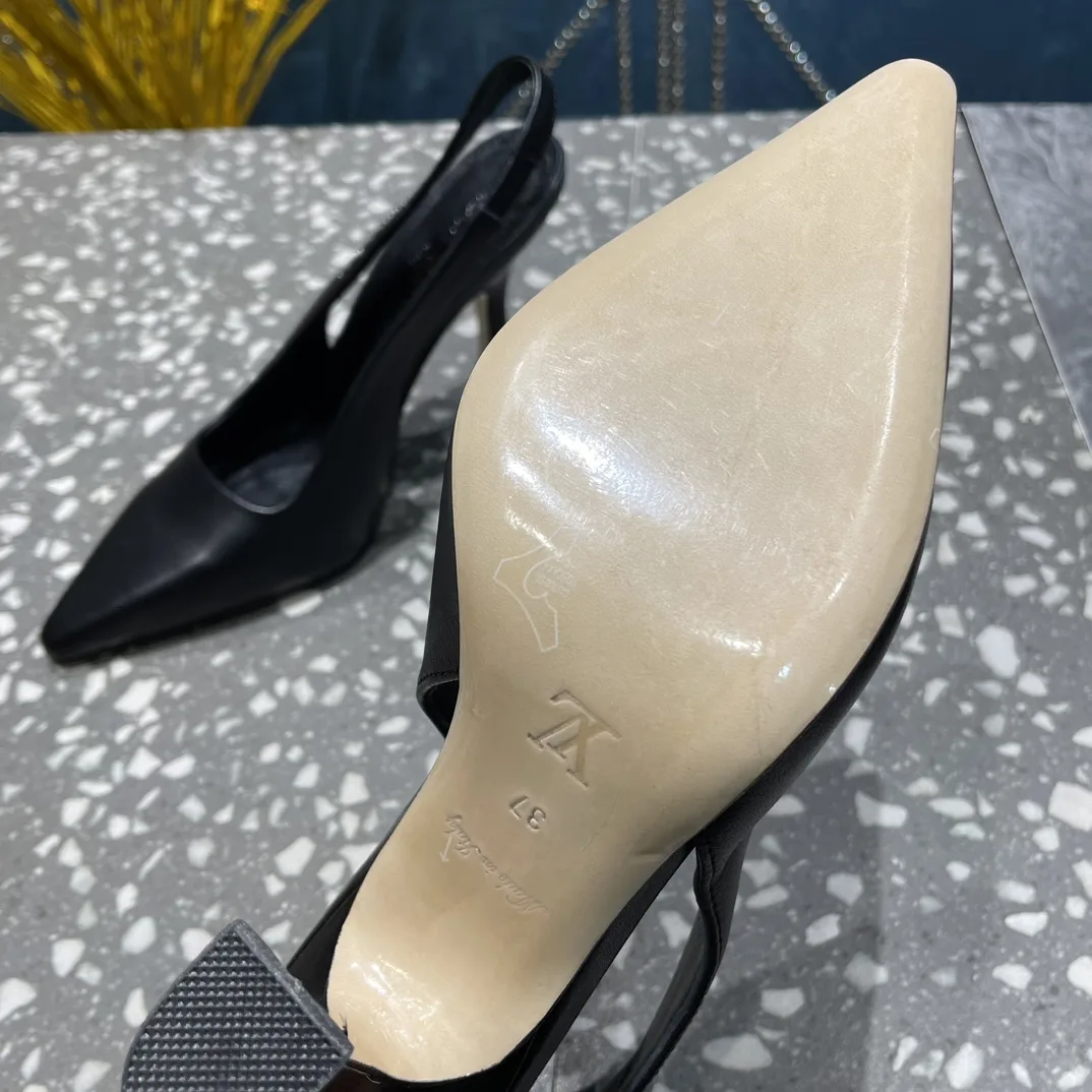 Louis Vuitton Sparkle Slingback Pump Beige 1AB1GQ - Image 10