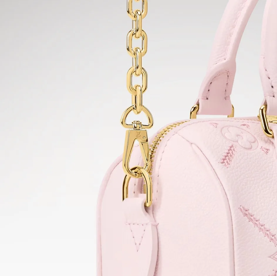 Louis Vuitton Speedy Bandouliere 20 Top Handle Bag / Light Bliss Couture Gold Hardware - Image 4