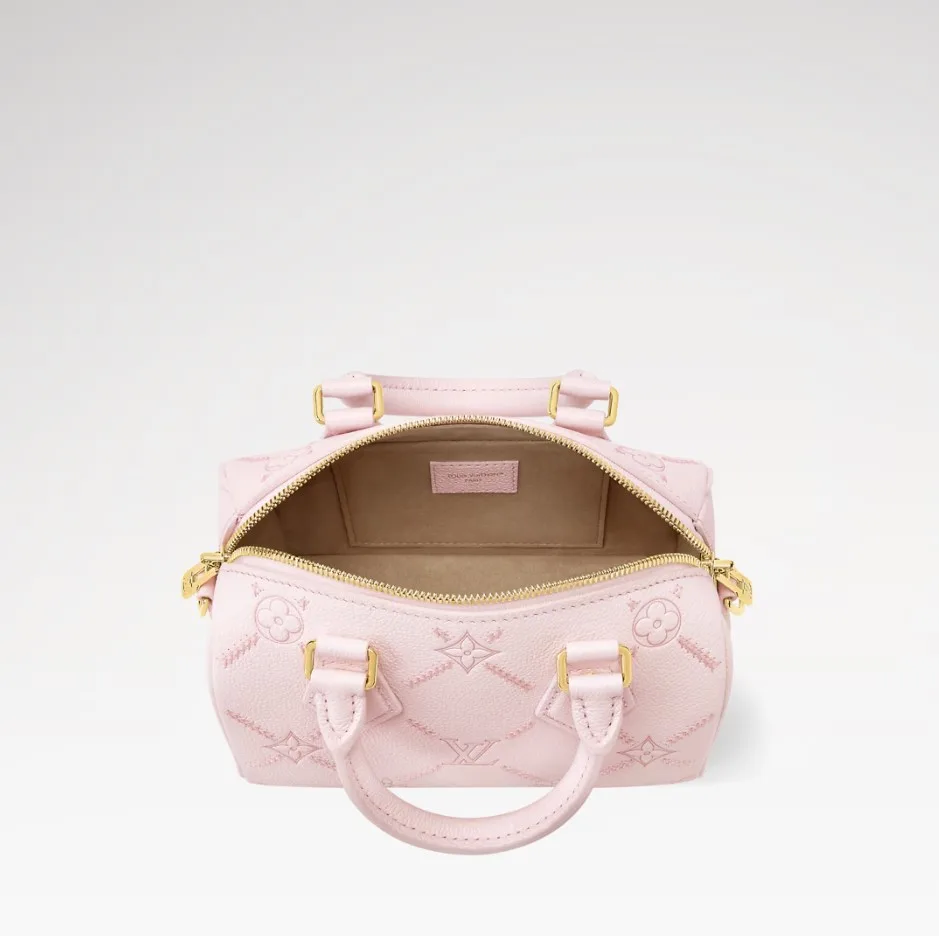 Louis Vuitton Speedy Bandouliere 20 Top Handle Bag / Light Bliss Couture Gold Hardware - Image 3