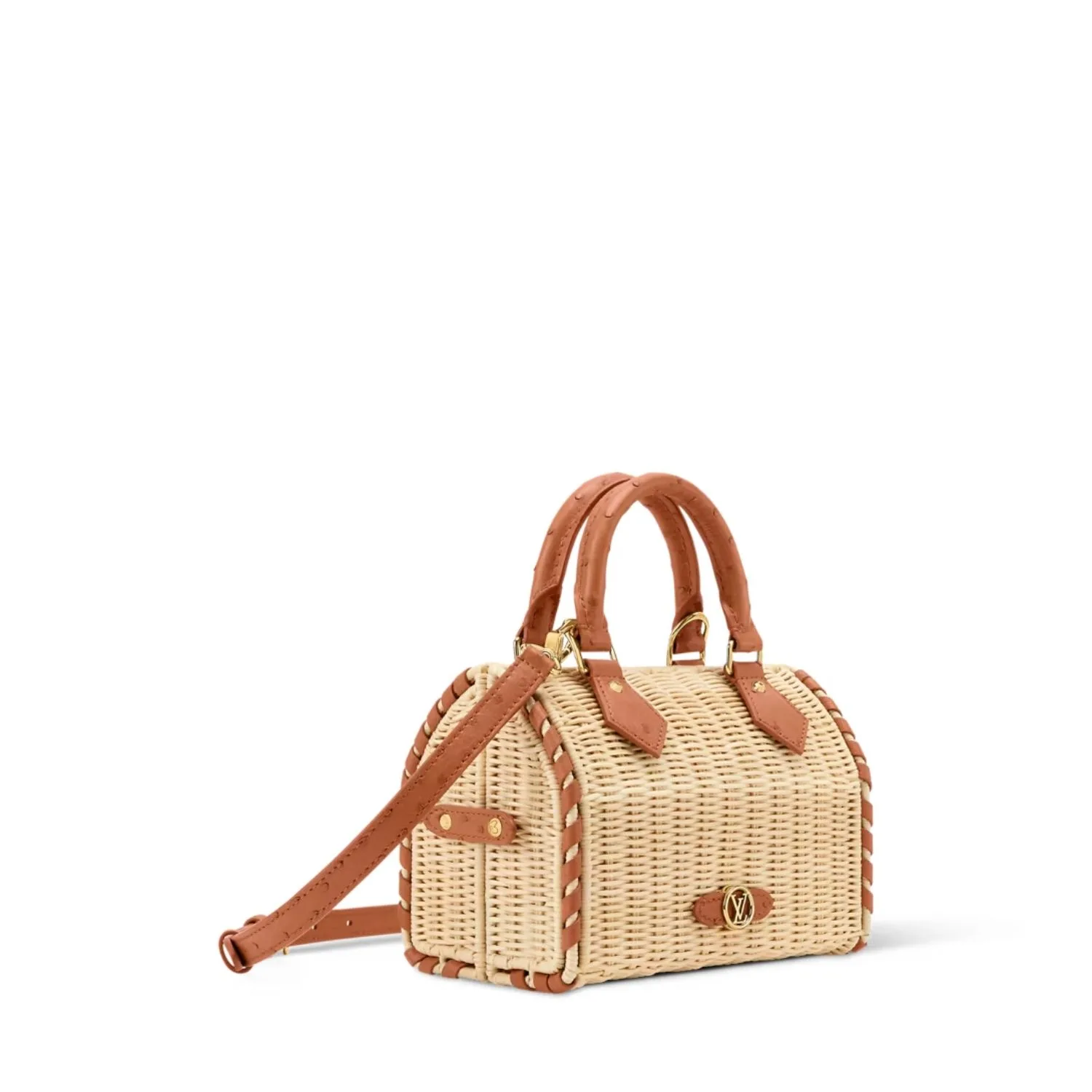 Alternative view of Louis Vuitton Speedy Bandouliere 20 Top Handle Bag / Tan Gold Hardware